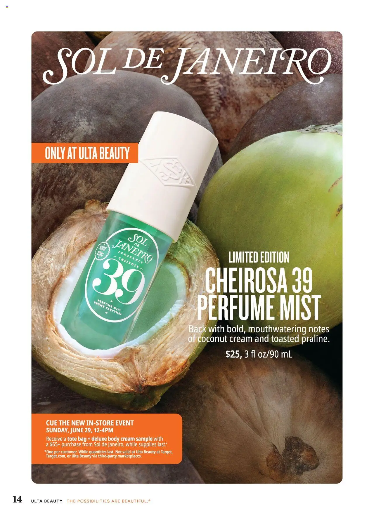 Ulta Beauty Weekly Ad - valid from 29.06.2025 | Page: 14 | Products: Fragrance, Body cream, Cream, Bag