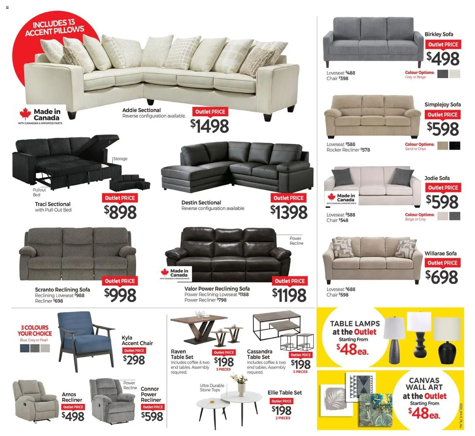 Tepperman's weekly flyer / circulaire flyer valid from 20.03.2026 | Page: 14 | Products: Bed, Table, Chair, Coffee