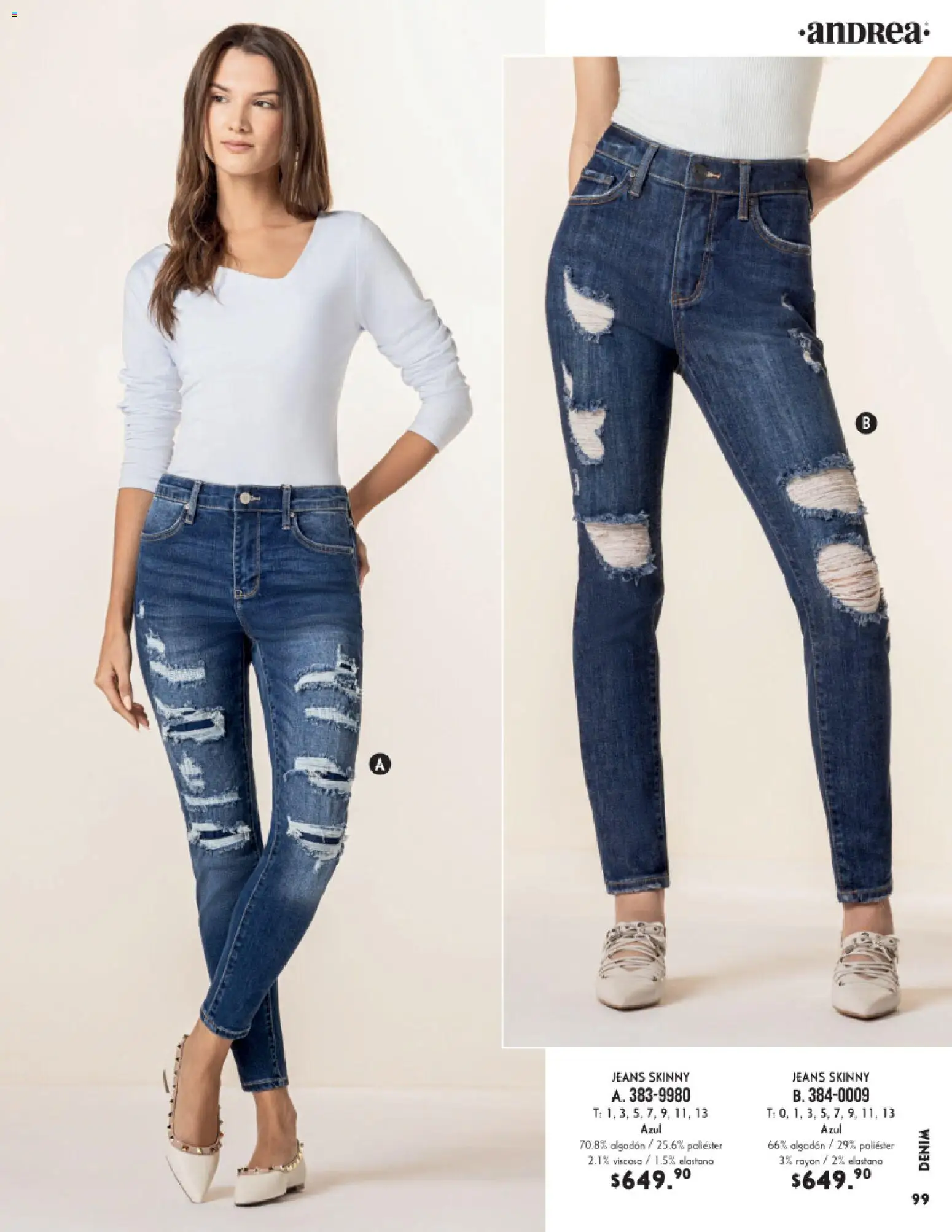 Nuevas ofertas de Andrea válidas en toda la República Mexicana desde el 25.01.2026. ¡Encuentra las mejores ofertas en Andrea catálogo Vestir! | Página: 99 | Productos: Algodón