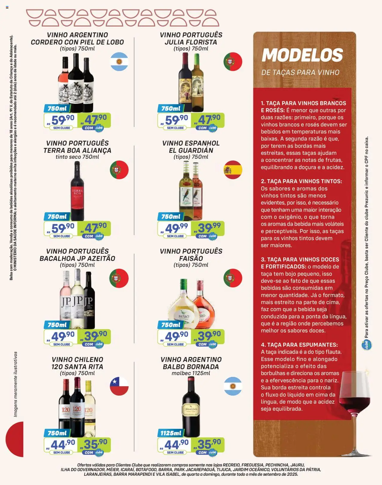 Prezunic Folheto - válido de 01.09.2025 | Página: 6 | Produtos: Taças, Aliança, Vinho, Bebida