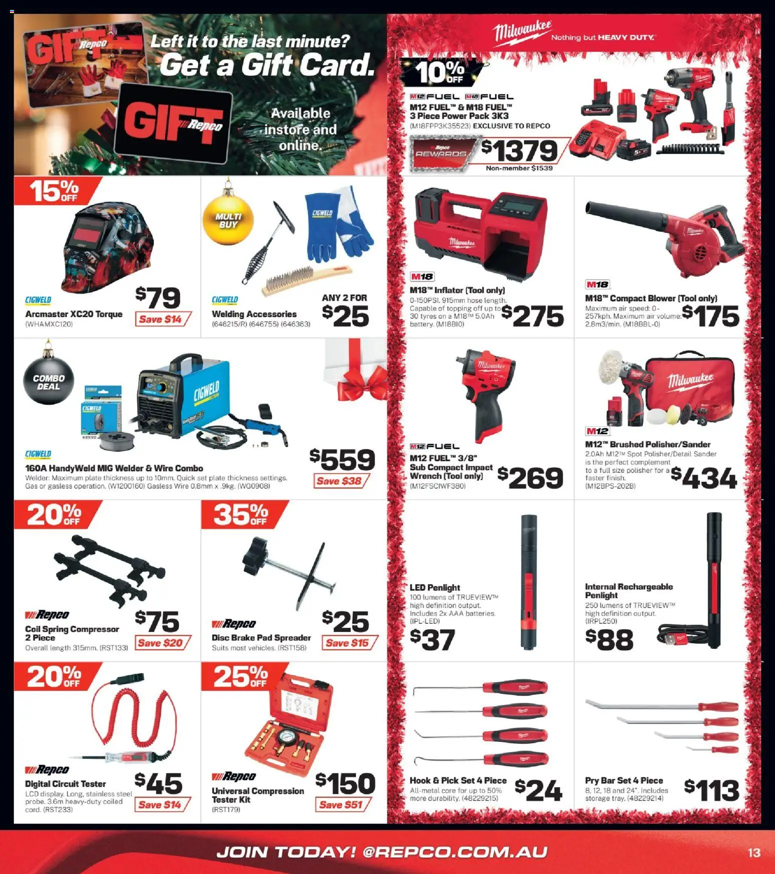 Repco catalogue - valid from 10.12.2025 | Page: 13 | Products: Compression, Accessories, Digital