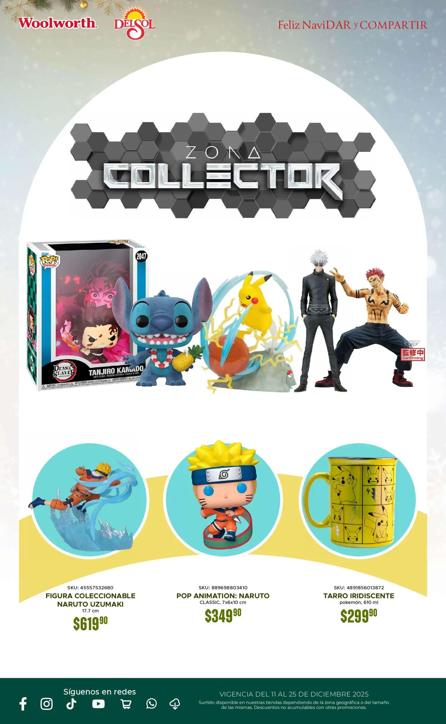 Nuevas ofertas de Del Sol y Woolworth válidas en toda la República Mexicana desde el 11.12.2025. ¡Encuentra las mejores ofertas en Del Sol y Woolworth catálogo! | Página: 9