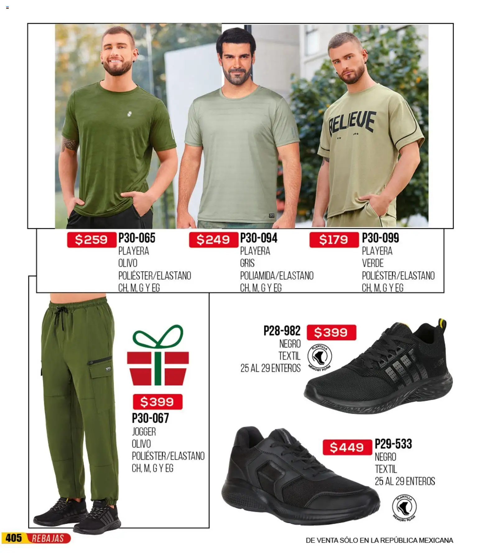 Nuevas ofertas de Cklass válidas en toda la República Mexicana desde el 30.11.2025. ¡Encuentra las mejores ofertas en Cklass catálogo Rebajas Navideñas Calzado! | Página: 406 | Productos: Playera