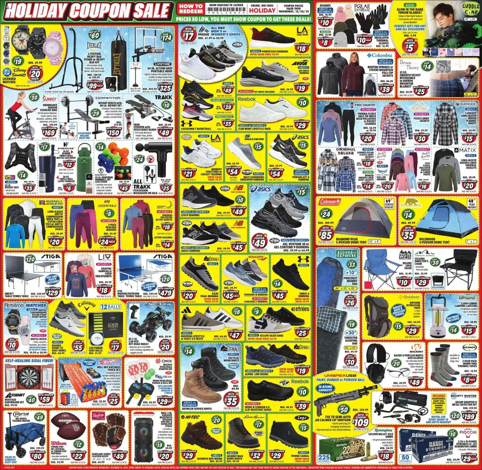 Big 5 Sporting Goods Weekly Ad - valid from 19.12.2025 | Page: 2 | Products: Table, Water, Gloves, Watch