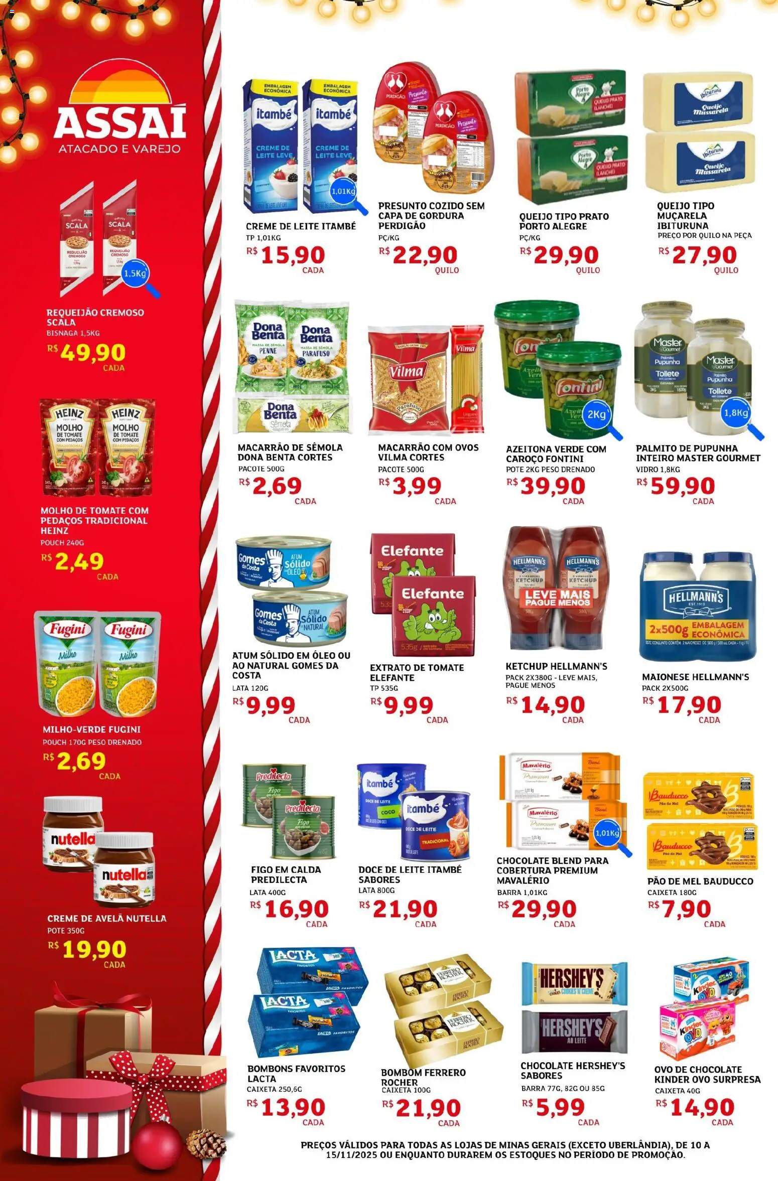 Assaí Atacadista Folheto - válido de 10.11.2025 | Página: 2 | Produtos: Coco, Pupunha, Molho de tomate, Ovos