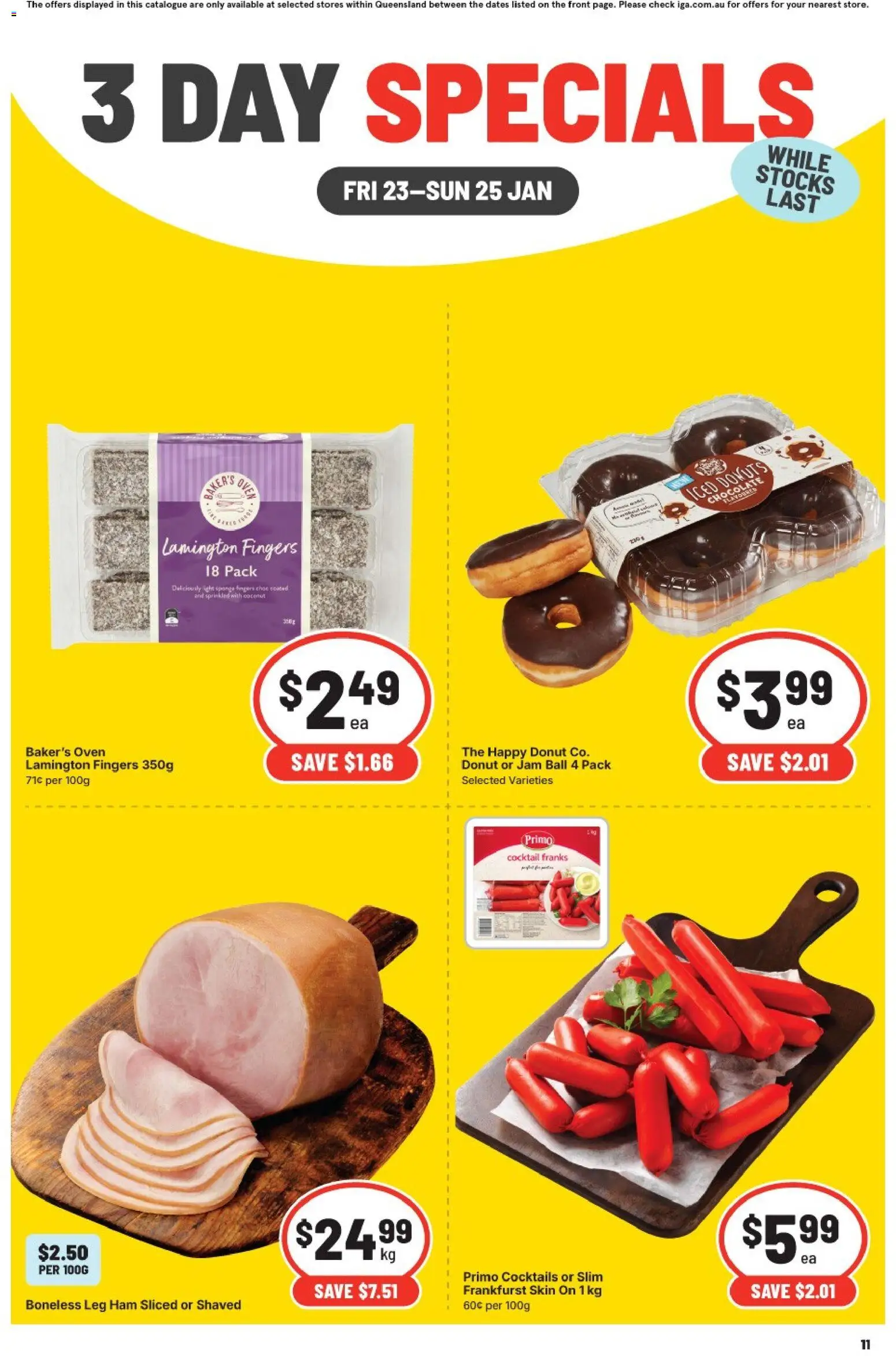 IGA catalogue - valid from 23.01.2026 | Page: 2 | Products: Light, Donuts, Ham, Oven