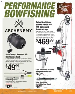 Preview of Cabela's weekly ads valid from 27.01.2025 | Page: 391 | Products: Bow, Arrow, Bow Fishing, Weight