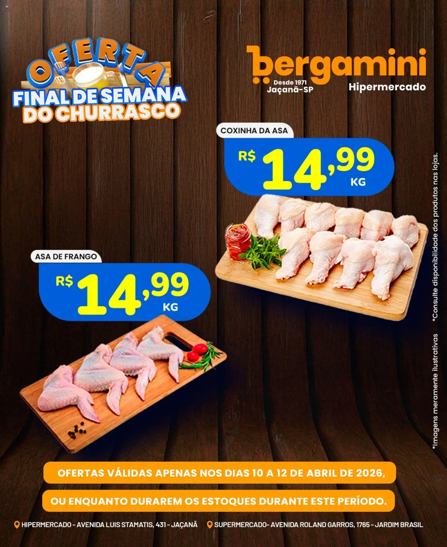 Supermercado Bergamini Folheto - válido de 10.04.2026 | Página: 3 | Produtos: Asa de frango, Frango