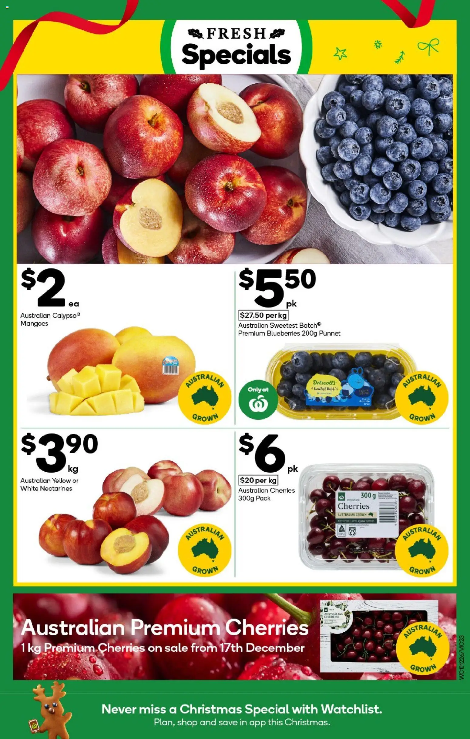 Woolworths catalogue - valid from 10.12.2025 | Page: 23 | Products: Cherries, Blueberries
