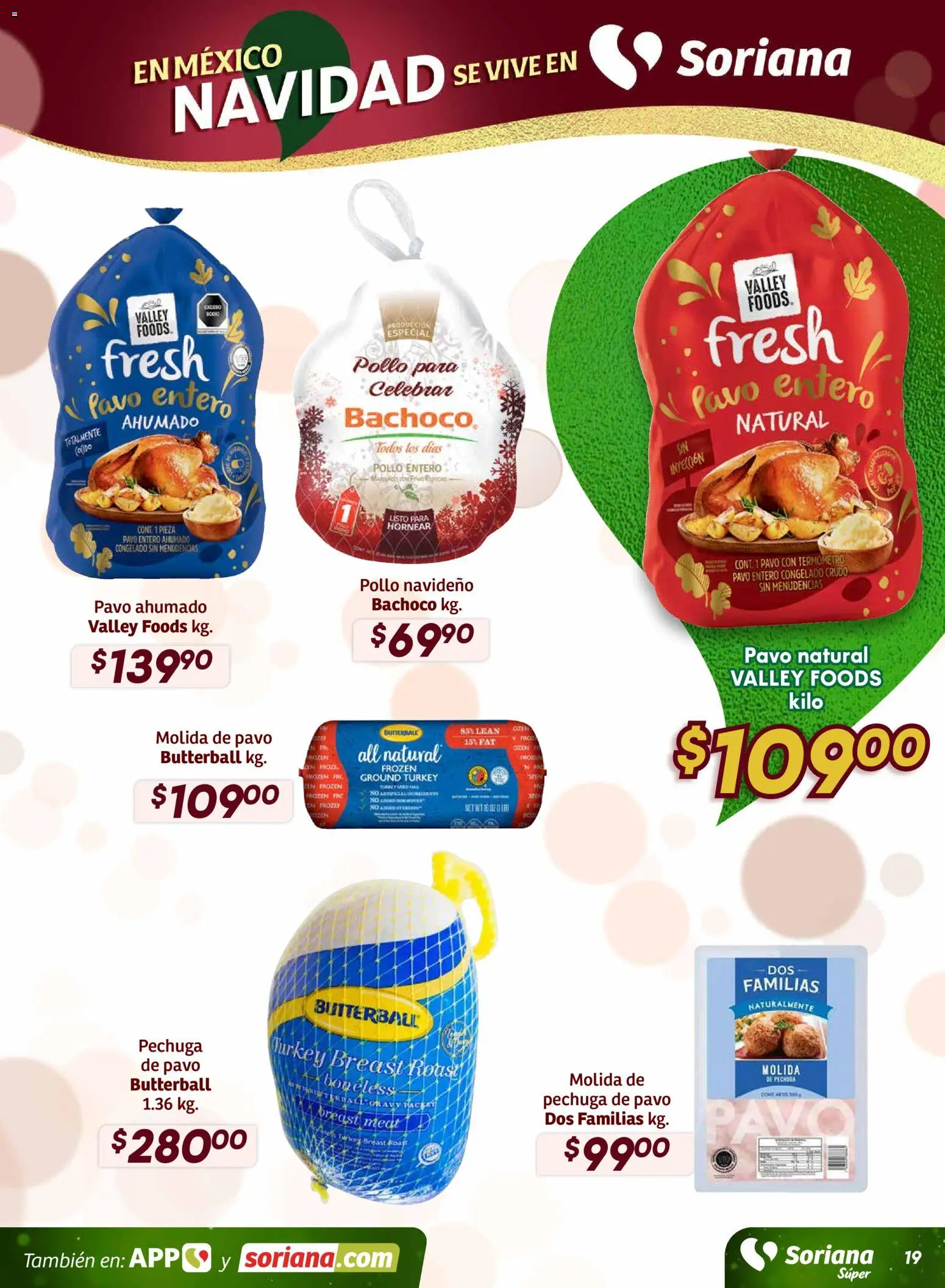 Nuevas ofertas de Soriana válidas en toda la República Mexicana desde el 27.11.2025. ¡Encuentra las mejores ofertas en Soriana - Preciazazaso Súper: Valle de México! | Página: 20 | Productos: Pollo, Termómetro