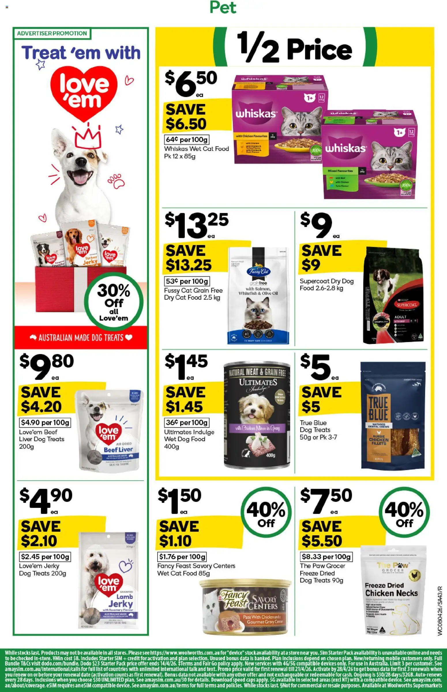 Woolworths catalogue - valid from 08.04.2026 | Page: 43 | Products: Oil, Chicken, Beef, Olive oil
