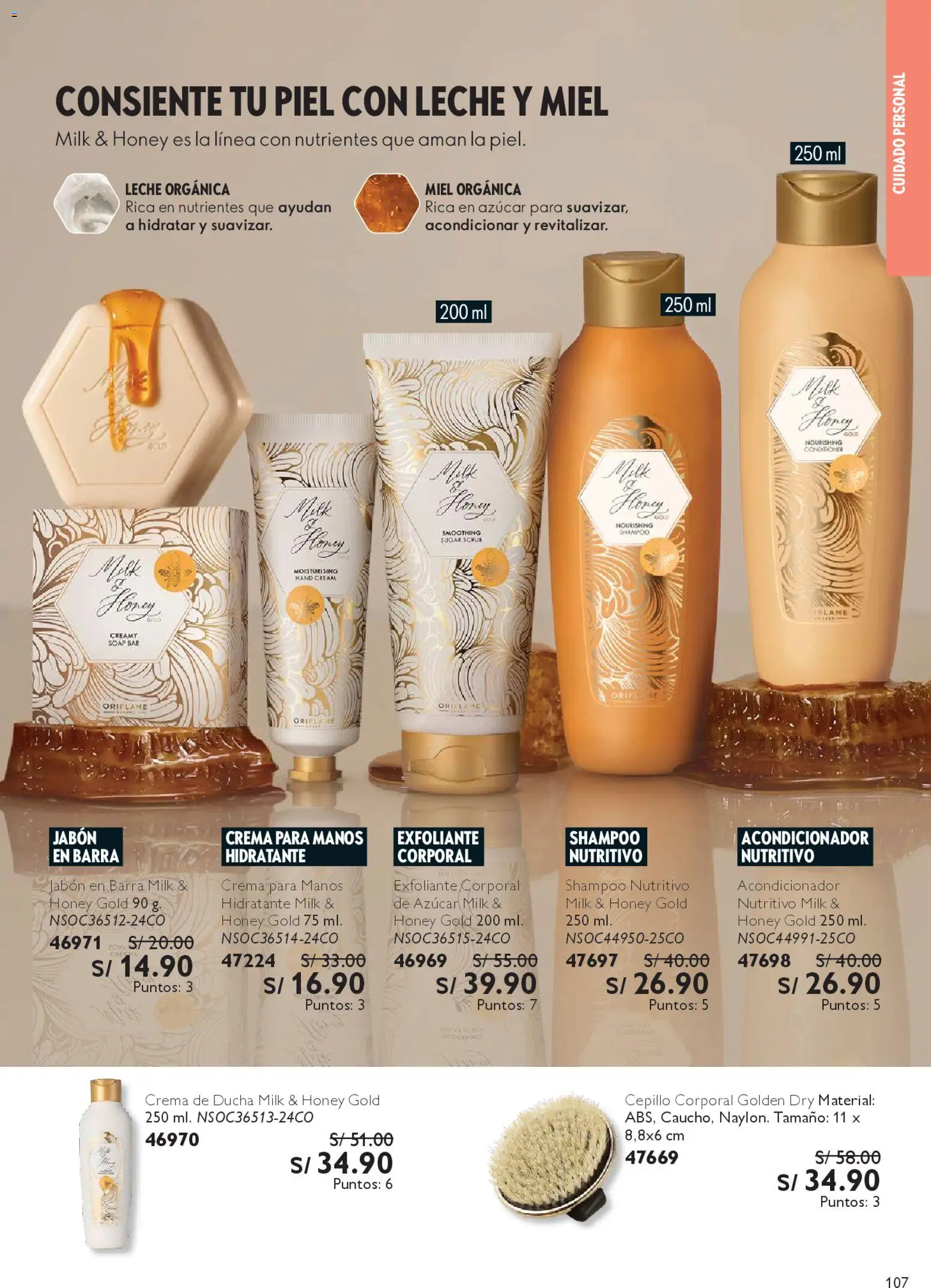 Catálogo Oriflame válido desde 18.04.2026 | Página: 107 | Productos: Jabón, Leche, Ducha, Crema