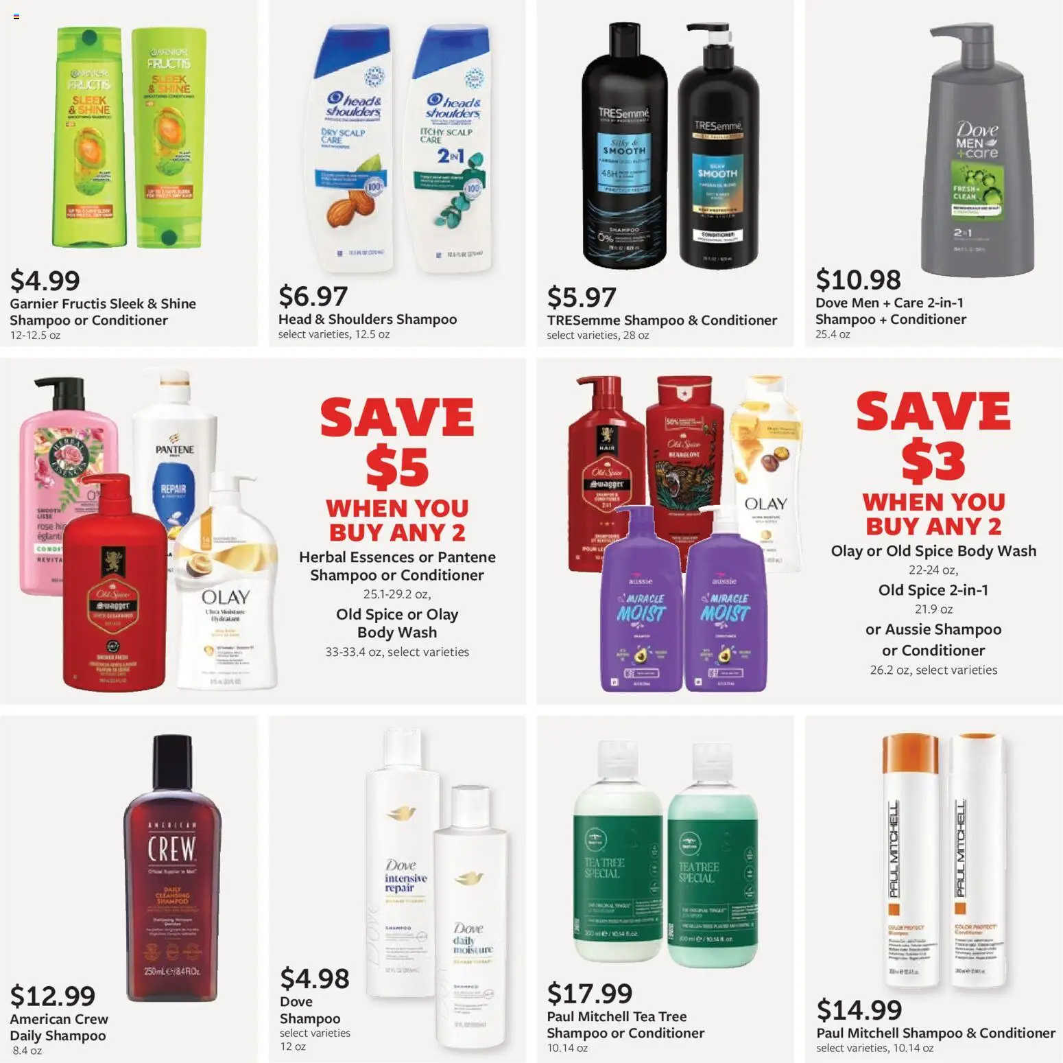 Fareway Monthly Ad - valid from 01.12.2025 | Page: 32 | Products: Shampoo, Conditioner, Tea, Body Wash