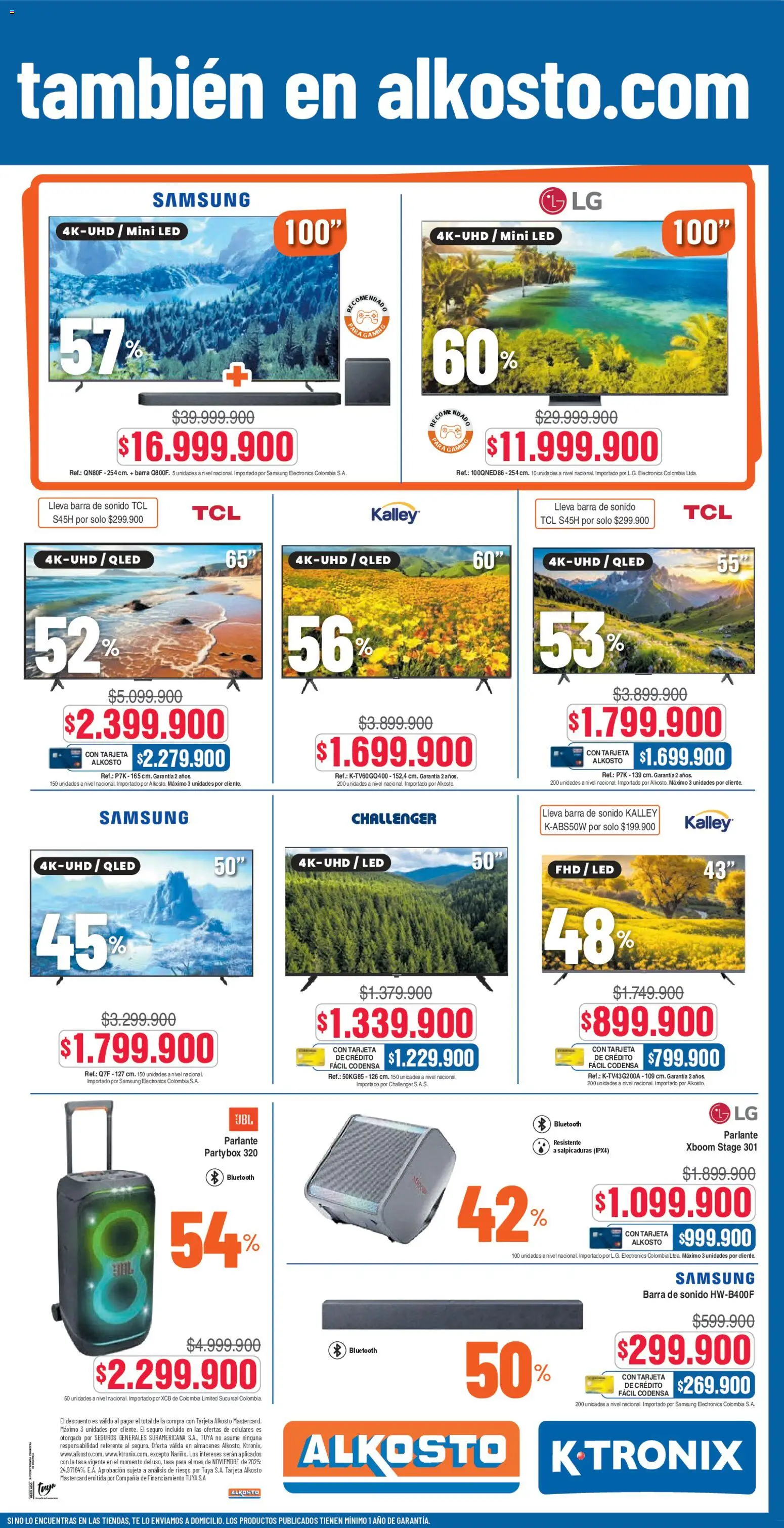 Alkosto revista - valida desde el 15.11.2025 | Página: 7 | Productos: Té, Parlante