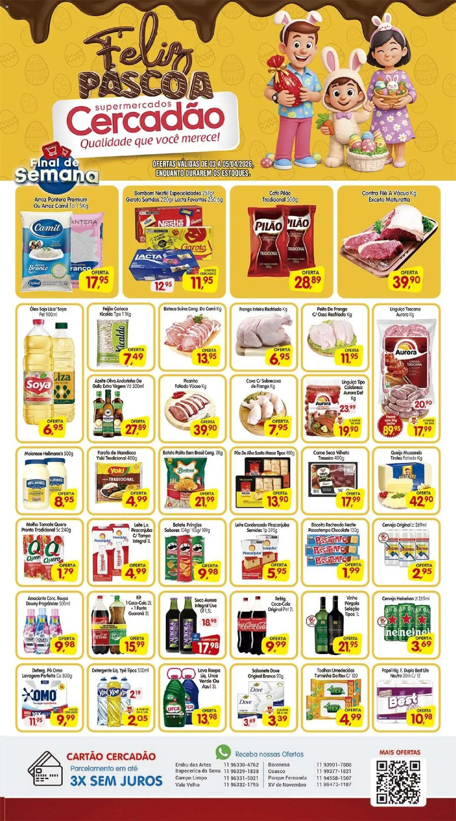 Cercadão Folheto - válido de 03.04.2026 | Página: 1 | Produtos: Pó, Heineken, Farofa, Soja