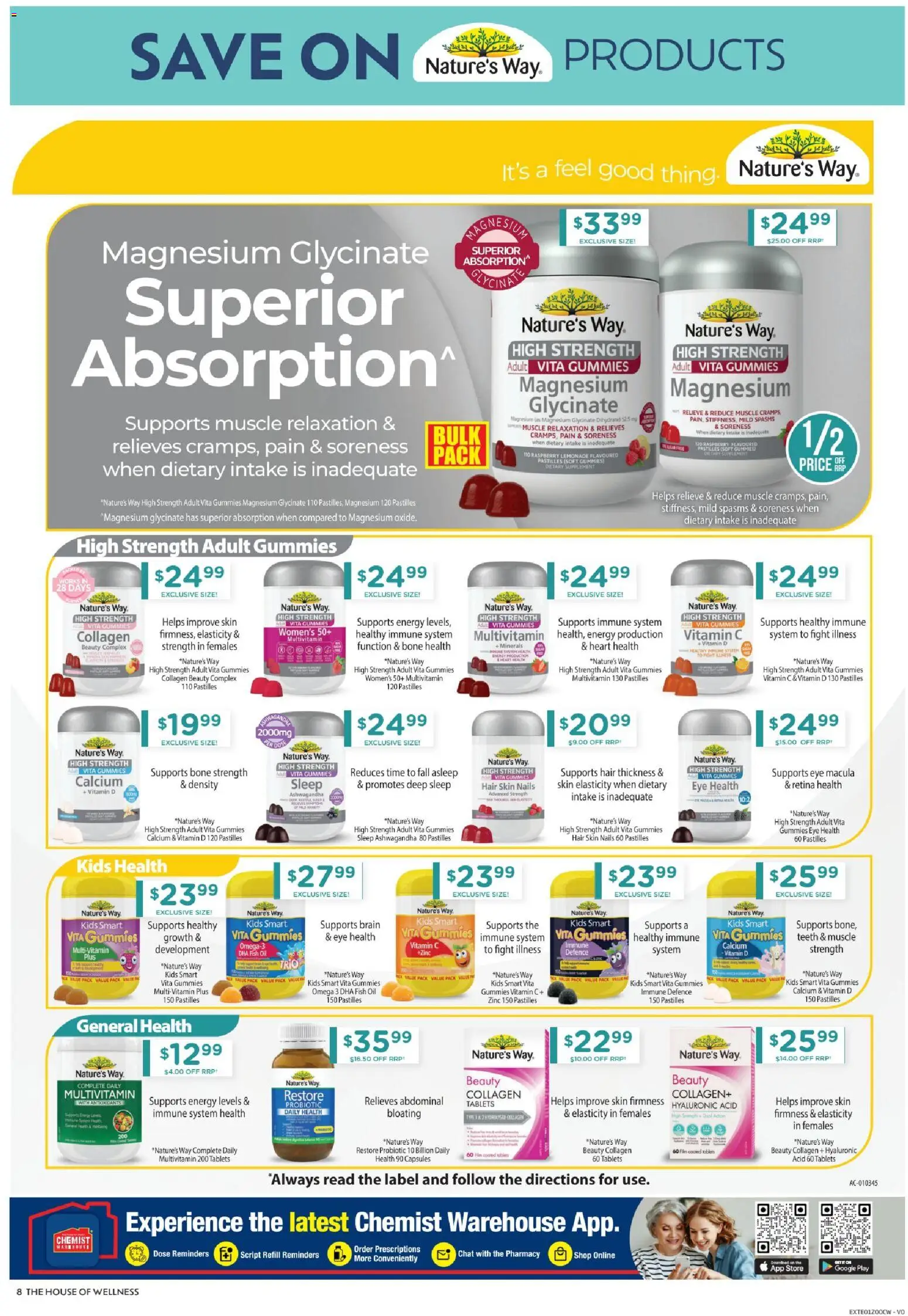 Chemist Warehouse catalogue - valid from 09.04.2026 | Page: 8 | Products: Fish oil, Collagen, Multivitamin, Zinc