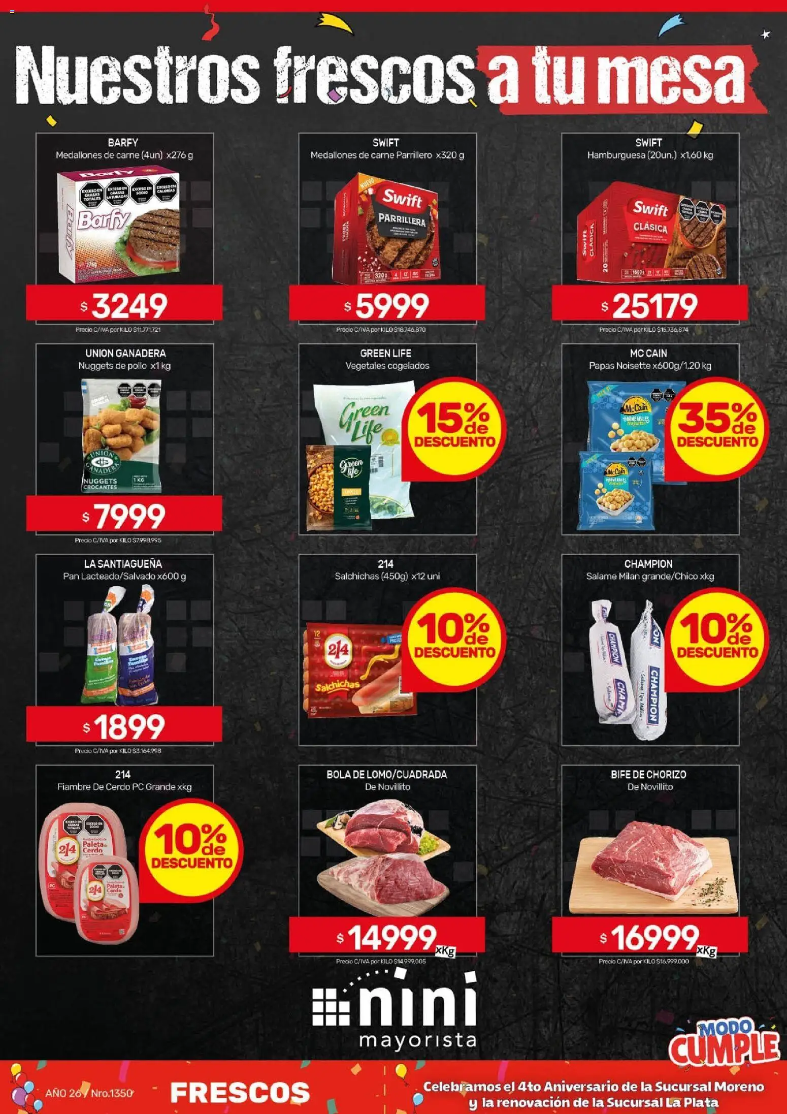 NINI Mayorista - Ofertas │ válido desde el 09.03.2026 | Página: 34 | Productos: Mesa, Pollo, Salame, Cerdo