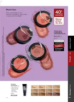 Natura - Ciclo 17/2025 - Pré-Visualização do folheto da loja Natura, válido de 14.10.2025 | Página: 115 | Produtos: Maquiagem, Corretivo, Blush, Revista