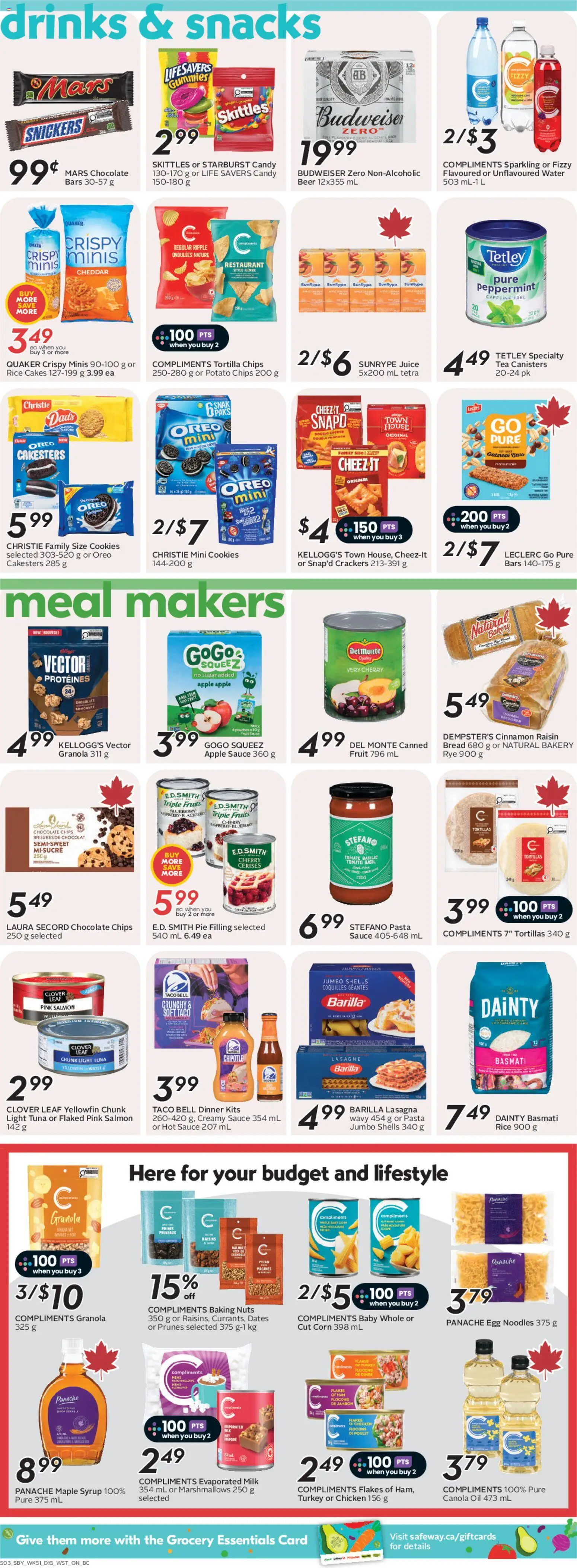 Safeway flyer valid from 16.04.2026 | Page: 11 | Products: Rice, Nuts, Bakery, Ham