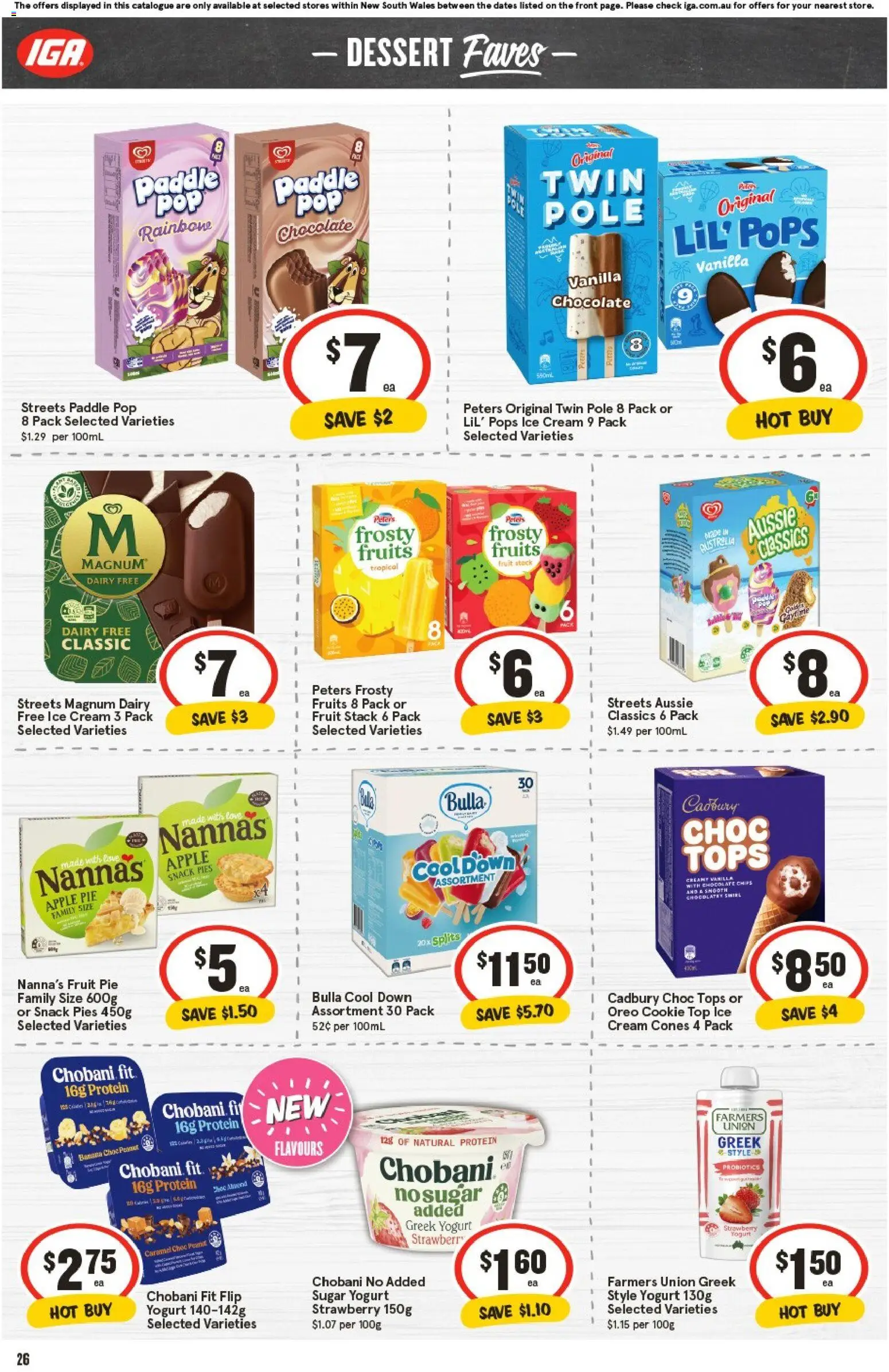 IGA catalogue - valid from 29.10.2025 | Page: 25 | Products: Dairy, Cream, Ice cream, Pies