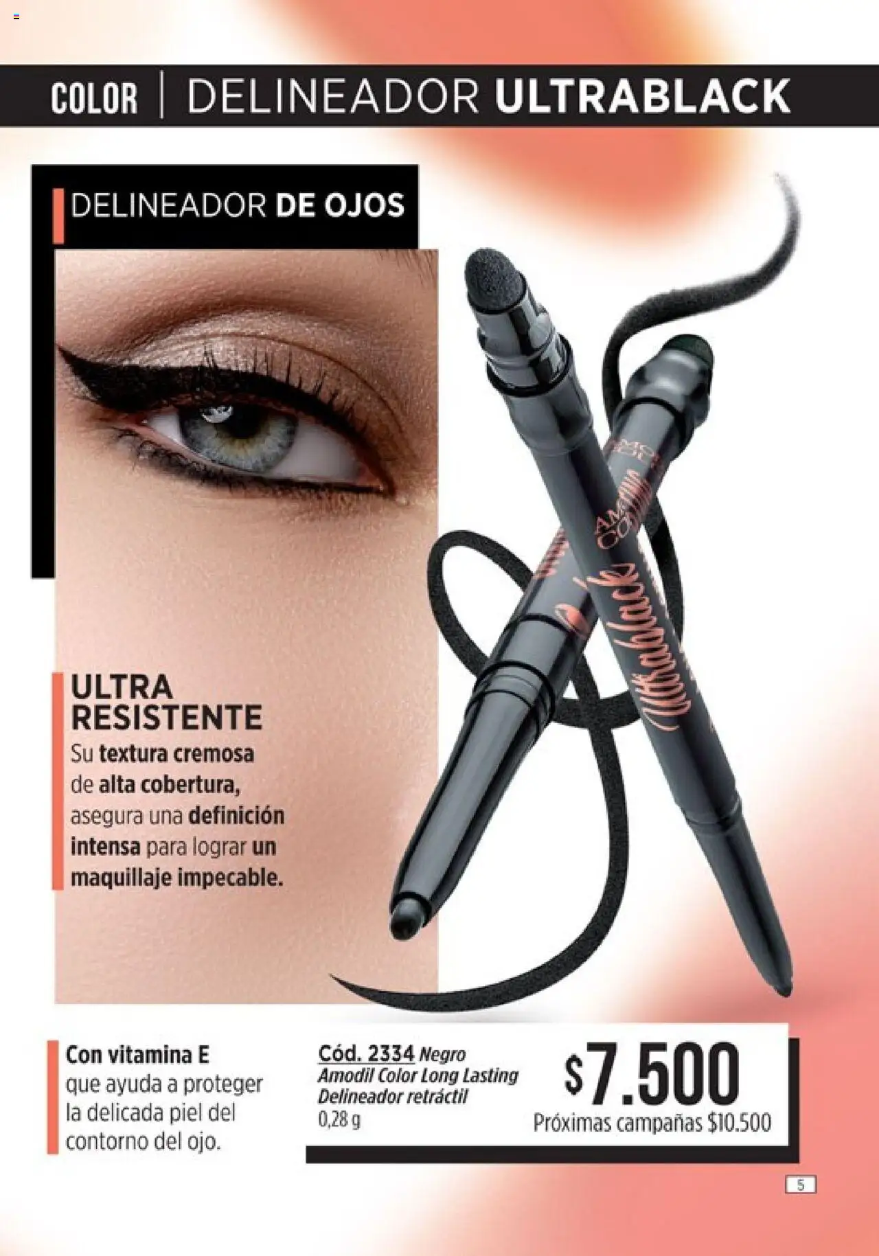 Catálogo Amodil Campaña 12 │ válido desde el 26.06.2025 | Página: 5 | Productos: Maquillaje, Delineador de ojos, Delineador, Contorno