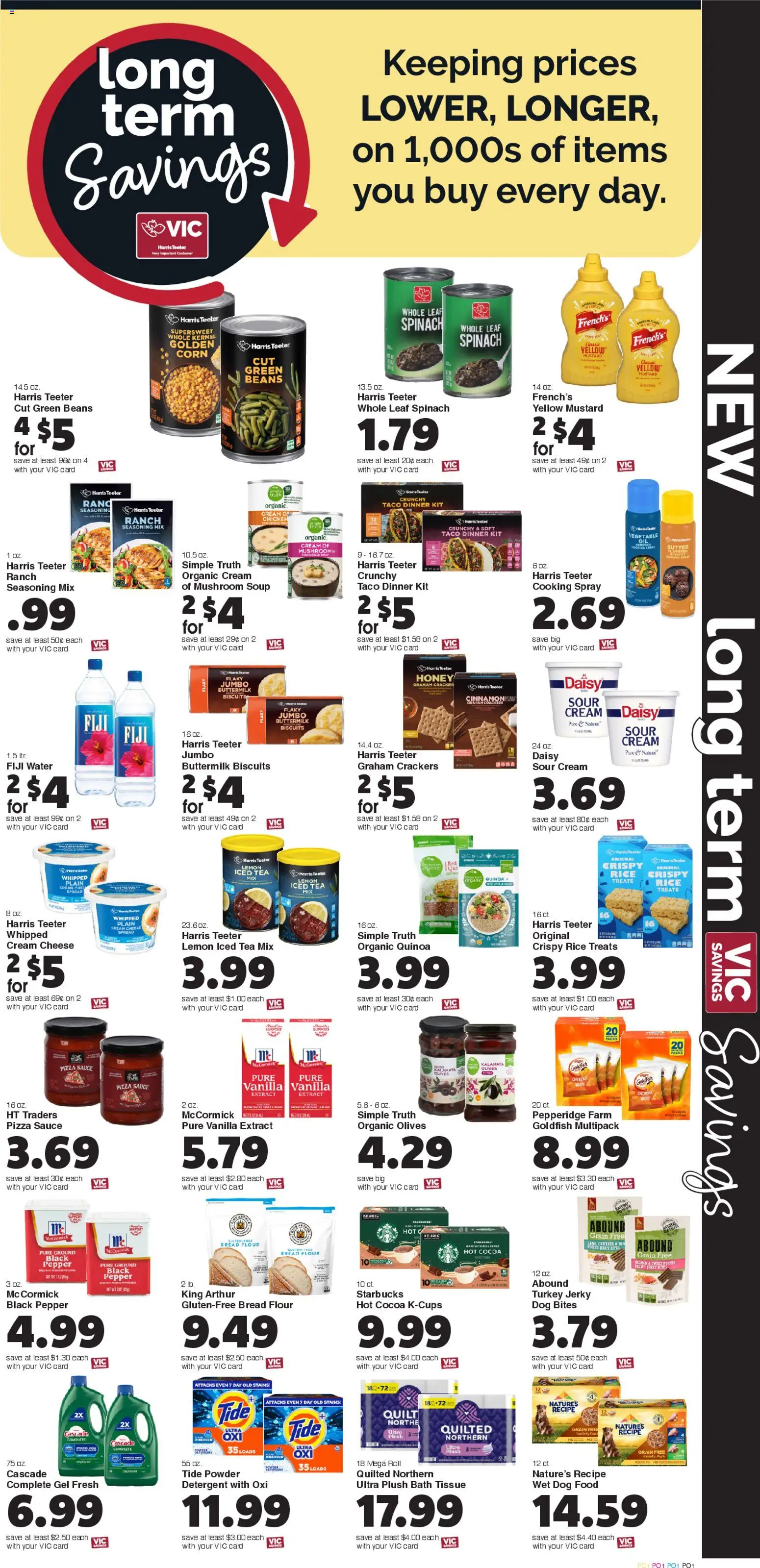 Harris Teeter Weekly Ad - SC - valid from 18.02.2026 | Page: 8 | Products: Bread, Tea, Sour cream, Cream