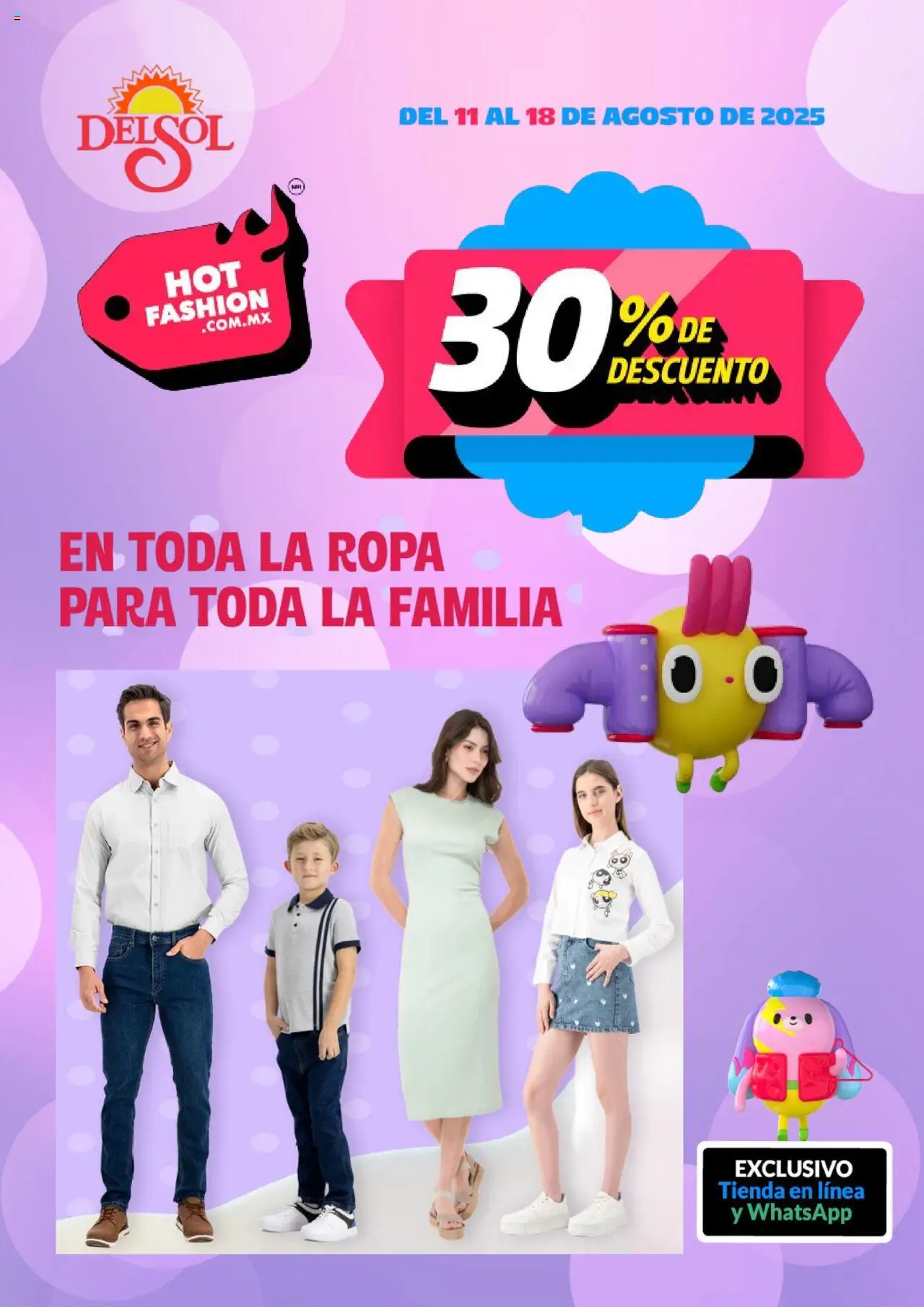 Nuevas ofertas de Del Sol y Woolworth válidas en toda la República Mexicana desde el 11.08.2025. ¡Encuentra las mejores ofertas en Del Sol y Woolworth - Hot Sale! | Página: 1 | Productos: Ropa