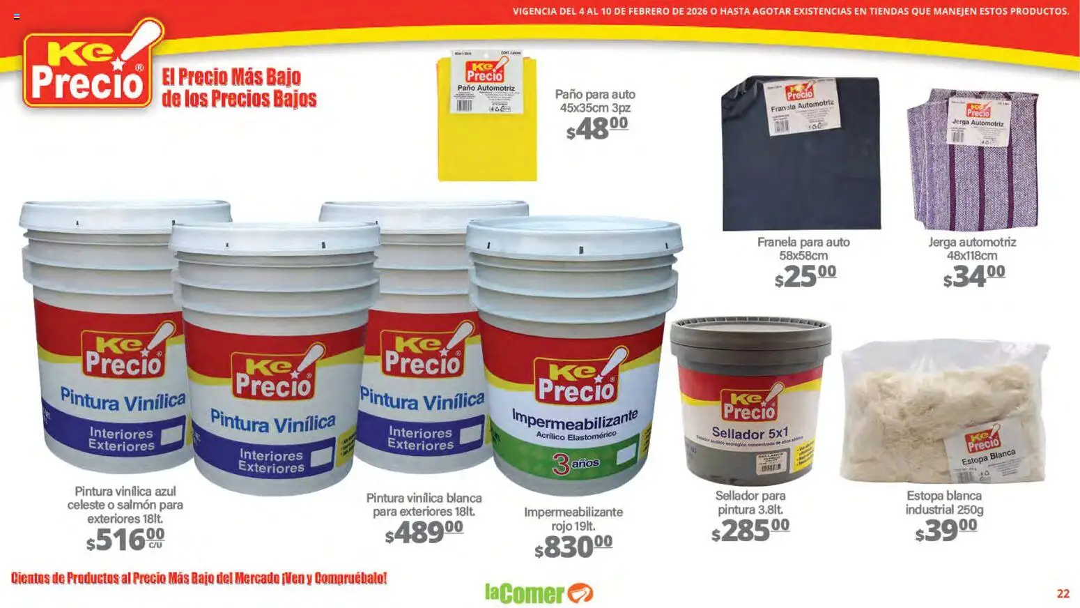 Nuevas ofertas de La Comer válidas en toda la República Mexicana desde el 04.02.2026. ¡Encuentra las mejores ofertas en La Comer folleto! | Página: 22