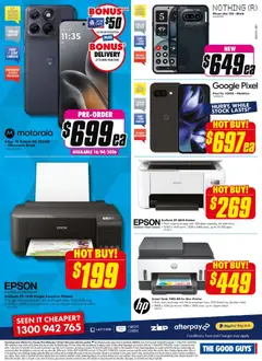 Preview of The Good Guys catalogue  - valid from 08.04.2026 | Page: 19 | Products: Battery, Shorts, Phone, Printer