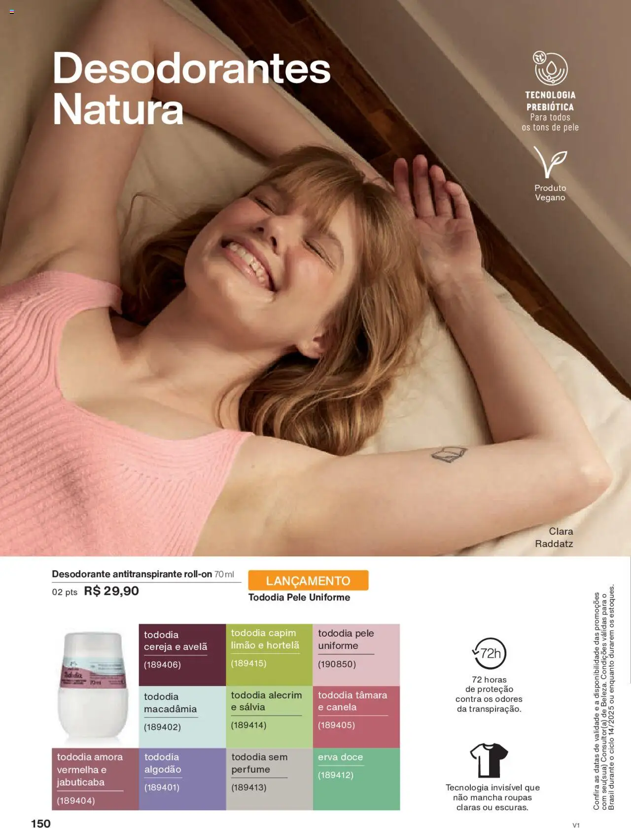 Natura Folheto - válido de 18.08.2025 | Página: 150 | Produtos: Macadâmia, Cereja, Perfume, Desodorante