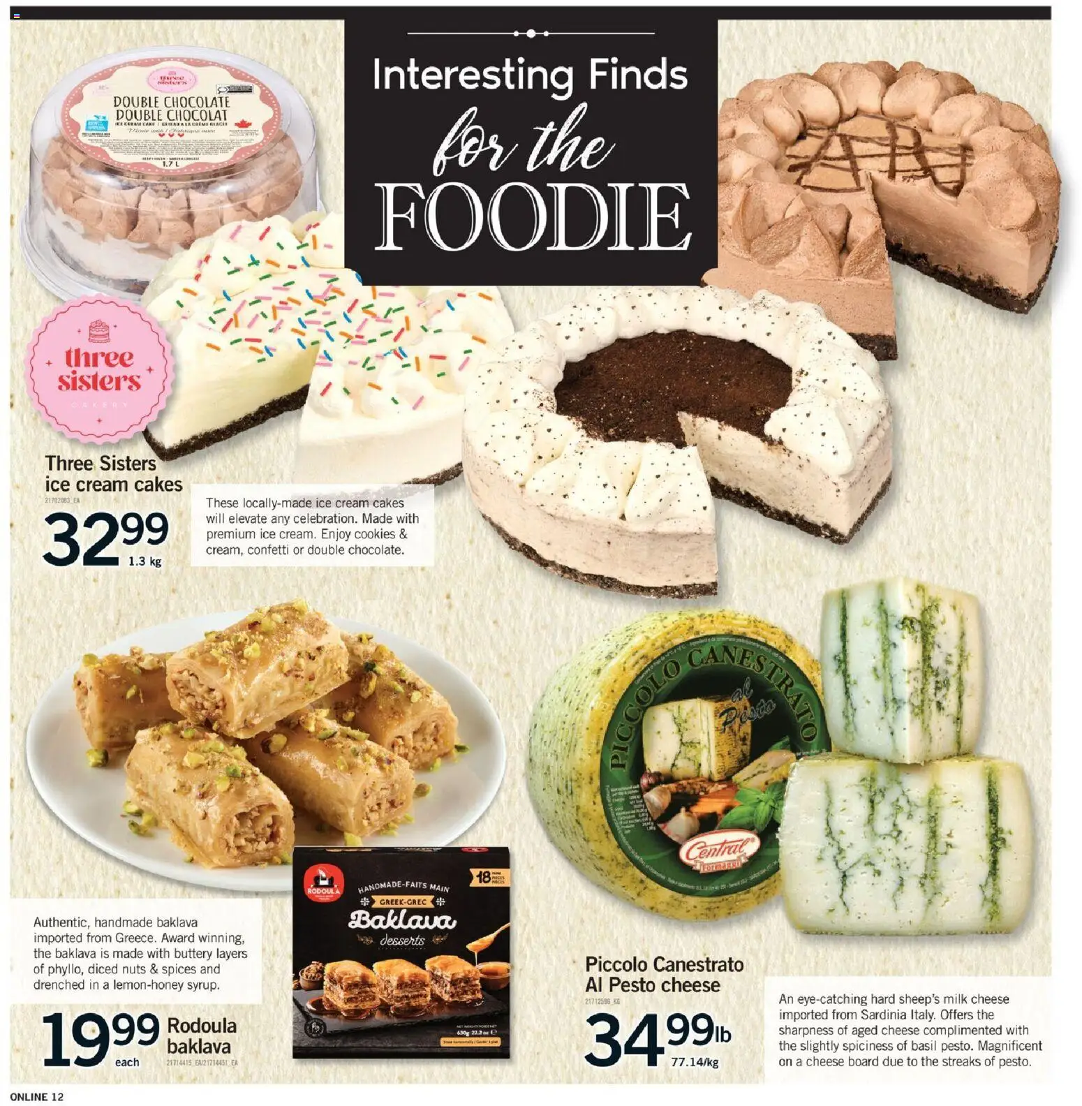 Fortinos flyer valid from 30.10.2025 | Page: 12 | Products: Cream, Cookies, Milk, Chocolate