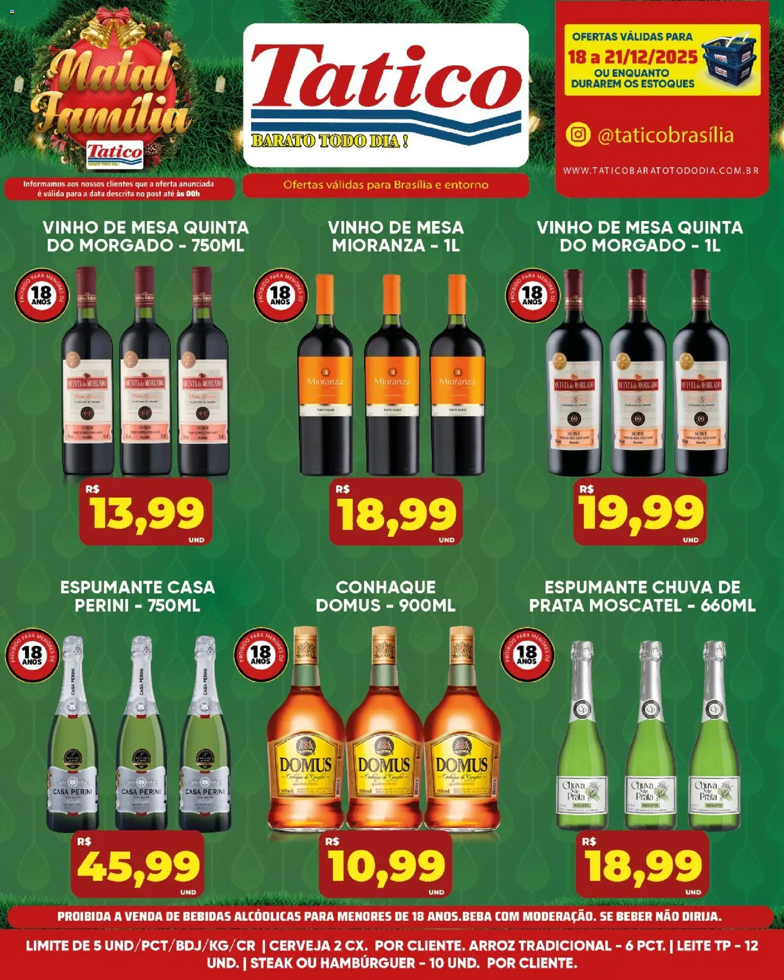 Tatico Folheto - válido de 20.12.2025 | Página: 39 | Produtos: Conhaque, Cerveja, Hambúrguer, Pá