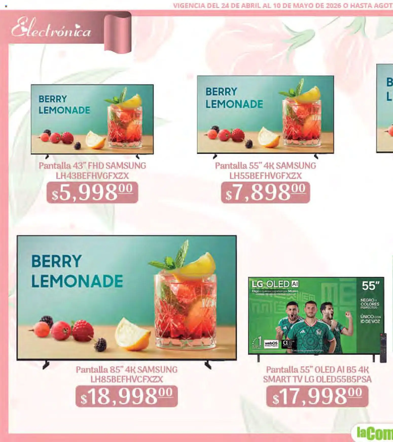 Nuevas ofertas de La Comer válidas en toda la República Mexicana desde el 24.04.2026. ¡Encuentra las mejores ofertas en La Comer folleto Mamá es lo más importante! | Página: 70