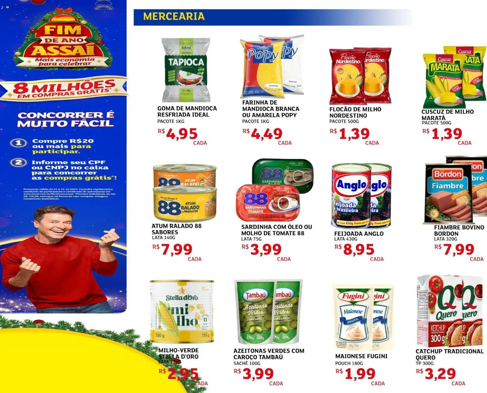 Assaí Atacadista Folheto - válido de 17.12.2025 | Página: 2 | Produtos: Ômega 3, Tapioca, Caixa, Atum