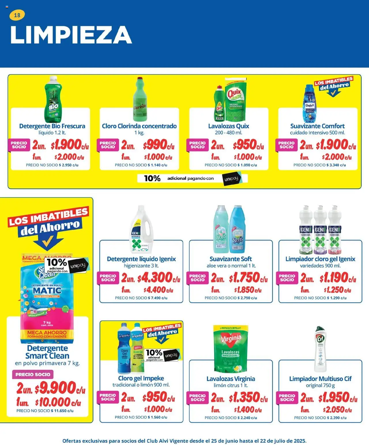 Alvi catálogo │ válido desde el 25.06.2025 | Página: 18 | Productos: Limón, Limpiador, Botella, Detergente