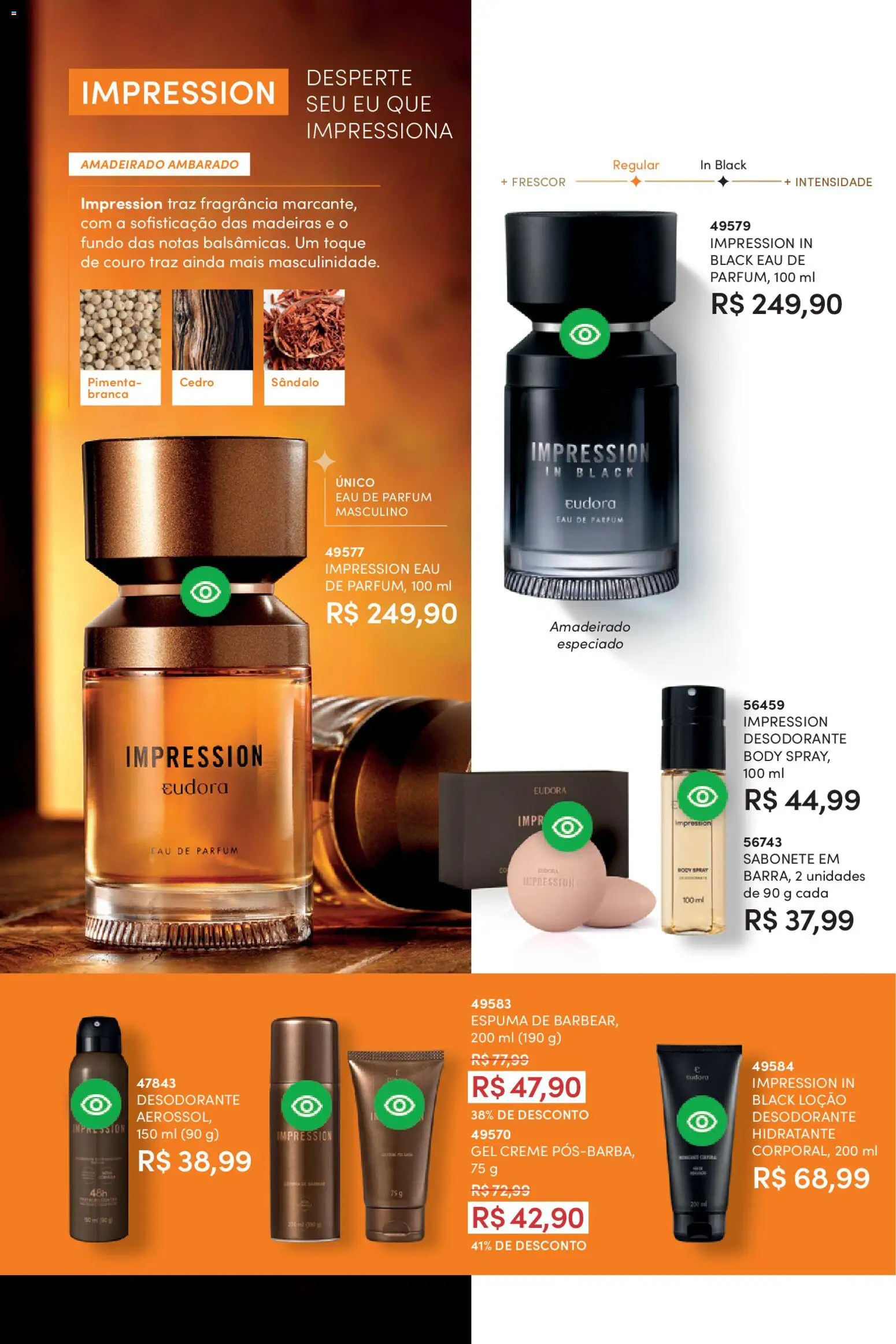 Eudora Folheto - válido de 17.12.2025 | Página: 73 | Produtos: Fragrância, Madeiras, Desodorante, Sabonete