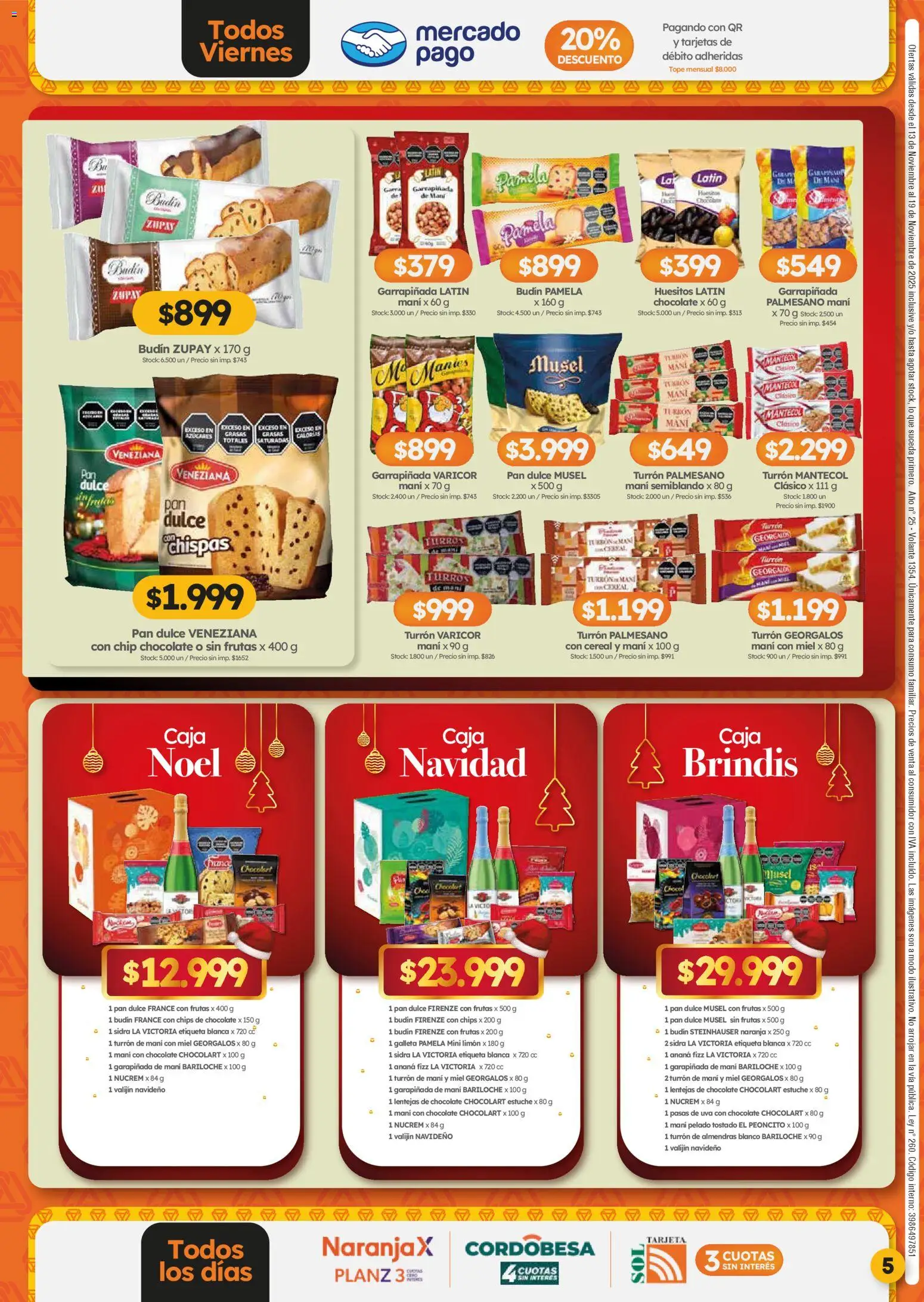 Cordiez ofertas │ válido desde el 13.11.2025 | Página: 5 | Productos: Uva, Estuche, Pan, Chocolate