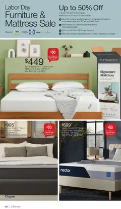 JCPenney Labor Day Home Sale - valid from 18.08.2025 | Page: 39 | Products: Mattress, Box, Adjustable Base