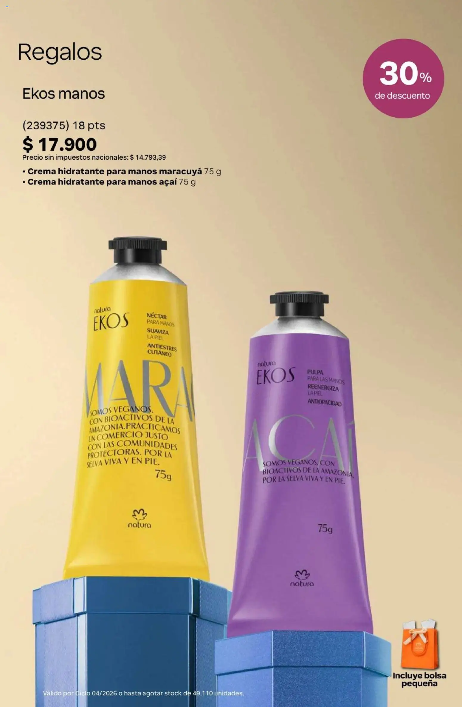 Natura Catálogo Ciclo 4/2026 │ válido desde el 01.04.2026 | Página: 21 | Productos: Bolsa, Crema