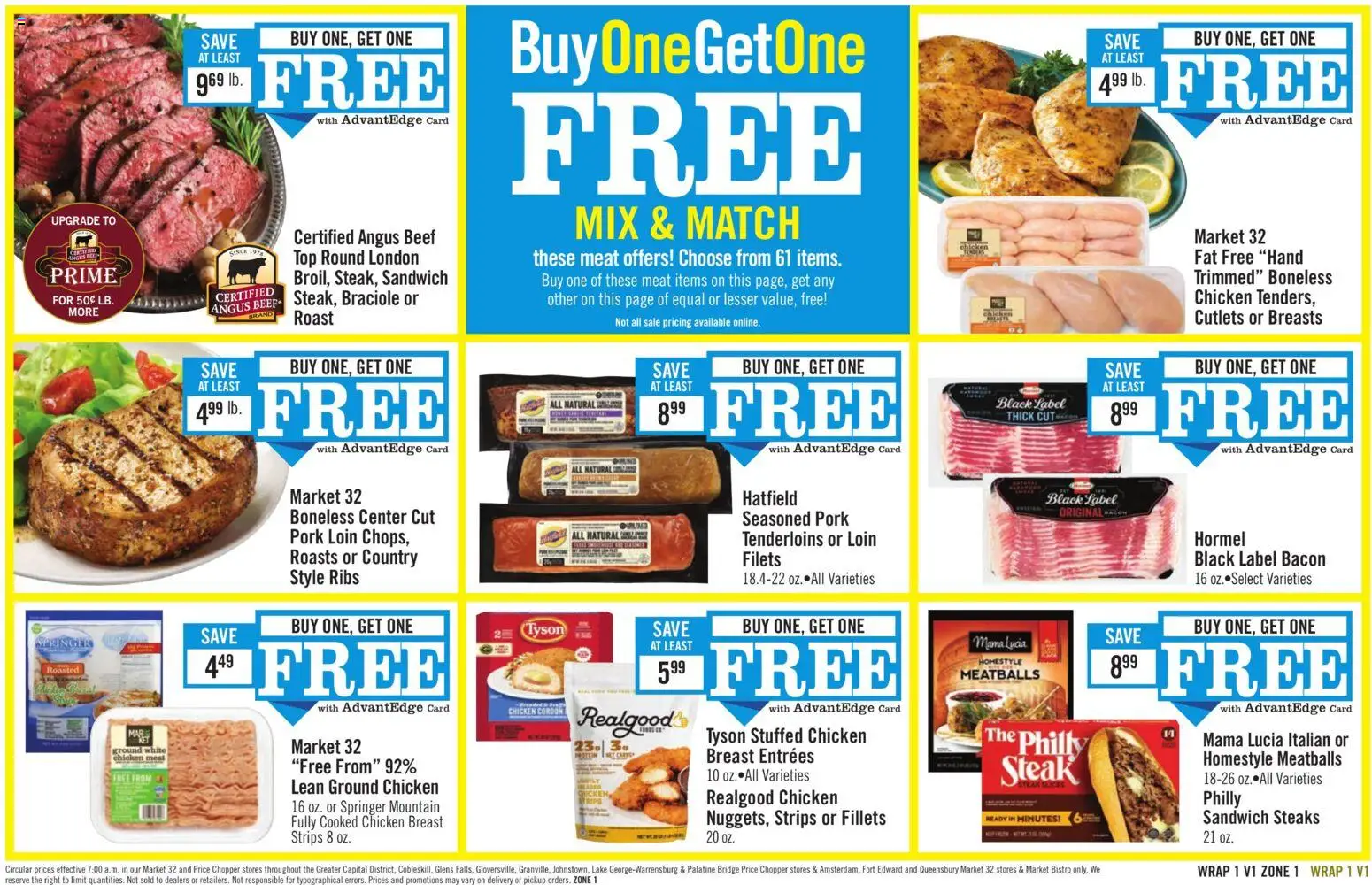 Price Chopper - Weekly Ad - valid from 04.01.2026 | Page: 13 | Products: Chicken meat, Pork, Beef