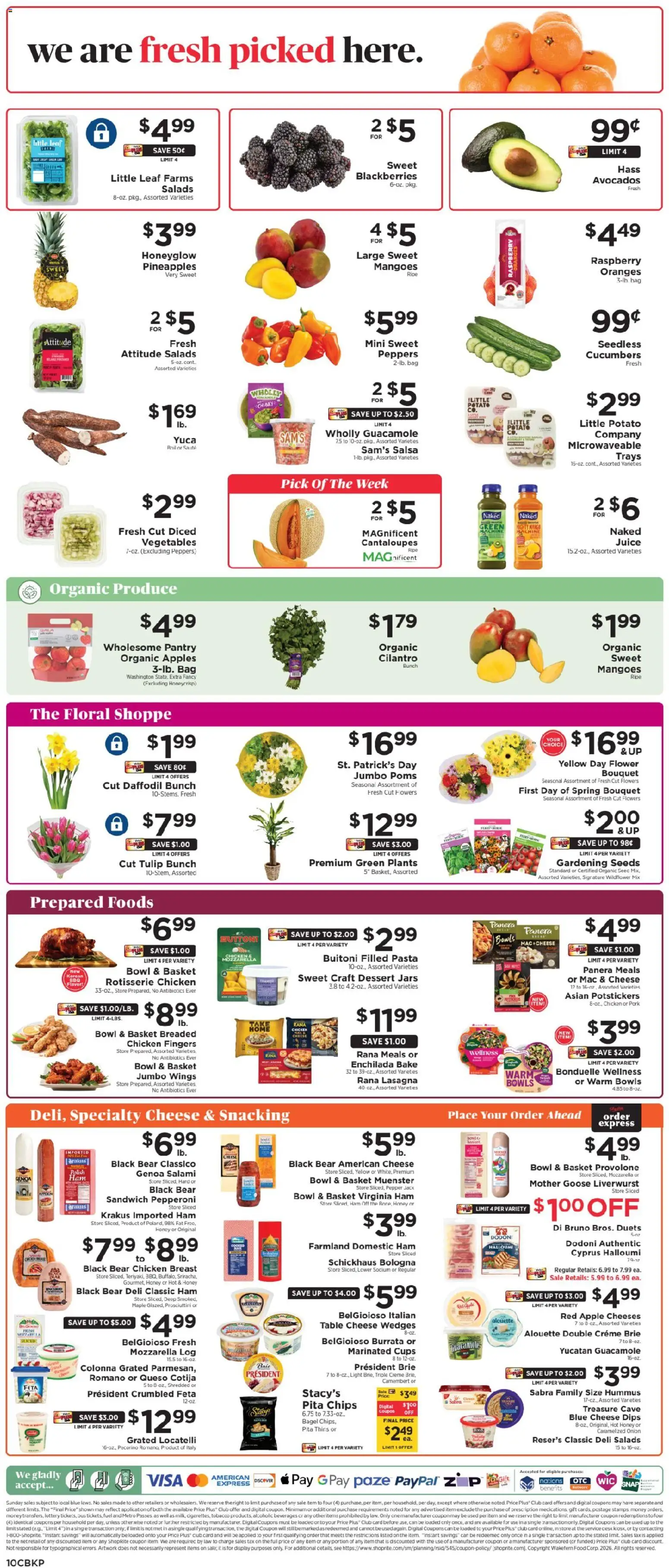ShopRite Weekly Ad 2 - valid from 15.03.2026 | Page: 13 | Products: Peppers, Basket, Apples, Pasta
