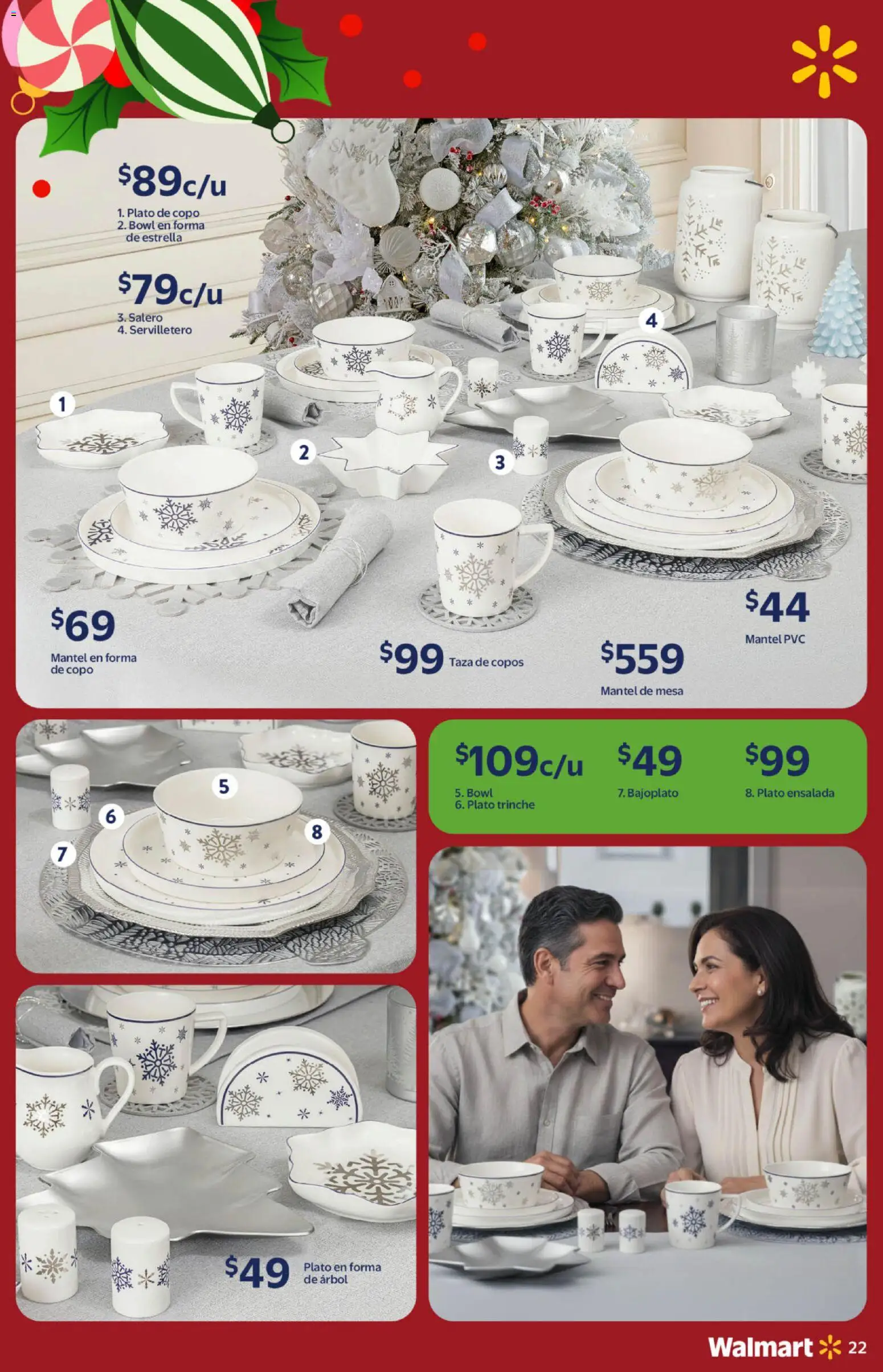 Nuevas ofertas de Walmart válidas en toda la República Mexicana desde el 21.10.2025. ¡Encuentra las mejores ofertas en Walmart catálogo Navidad! | Página: 22 | Productos: Taza, Ensalada, Mesa, Bowl
