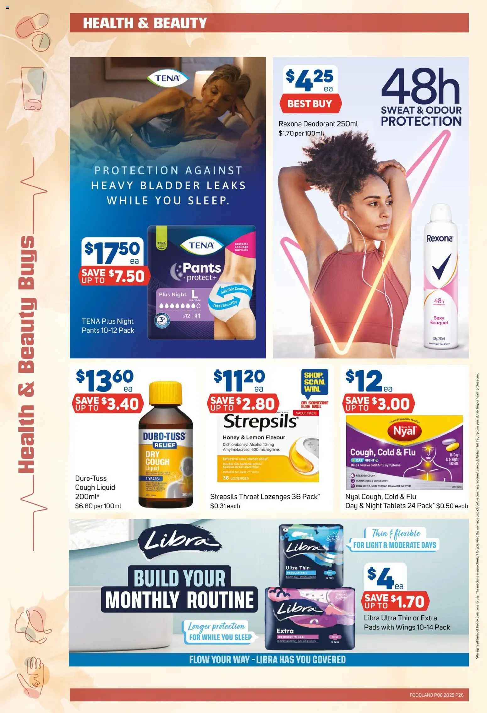Foodland catalogue - valid from 04.03.2026 | Page: 26 | Products: Light, Honey, Pants, Runny nose