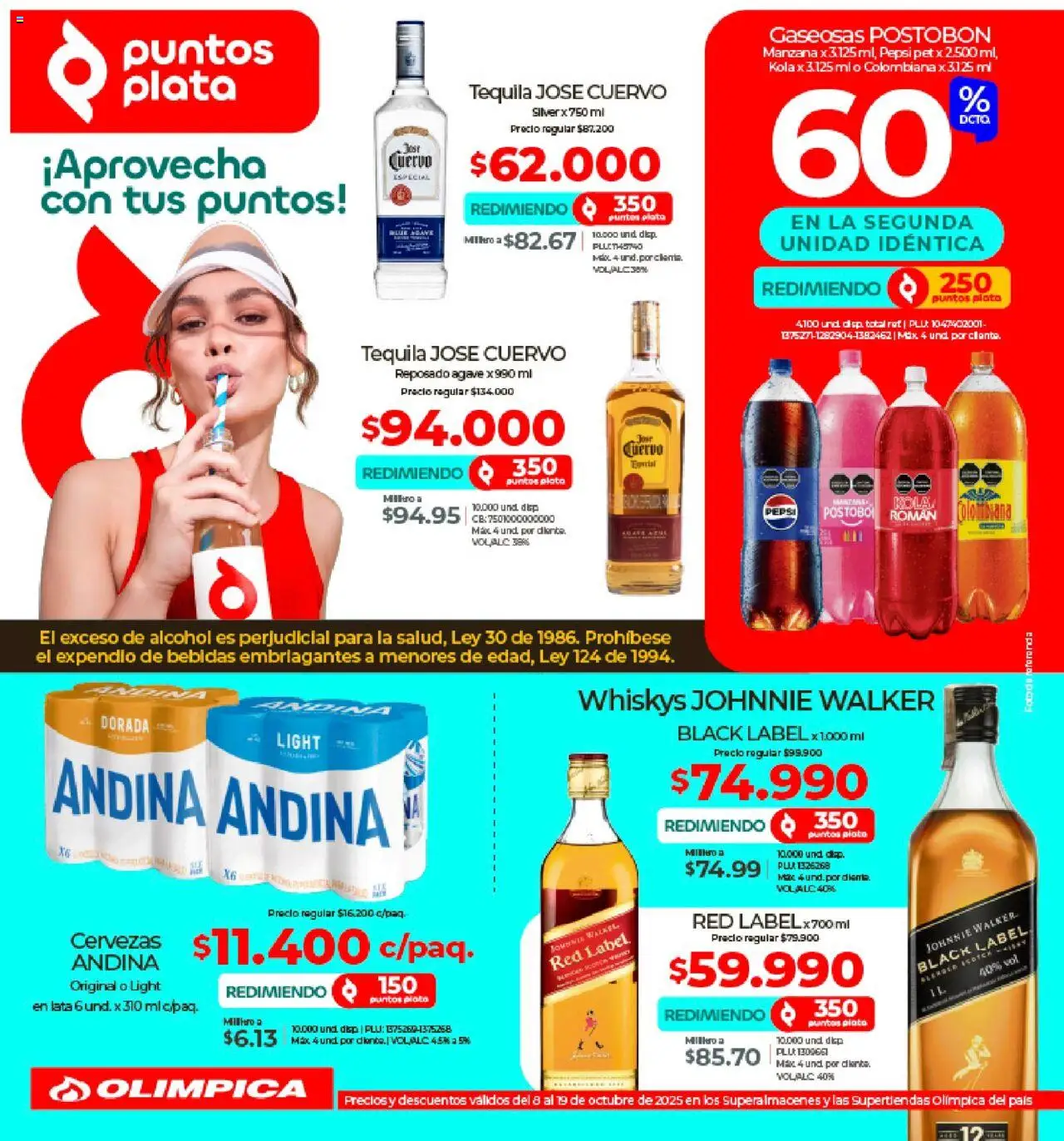 Olímpica revista - valida desde el 08.10.2025 | Página: 8 | Productos: Tequila, Manzana, Corta uñas, Tintura