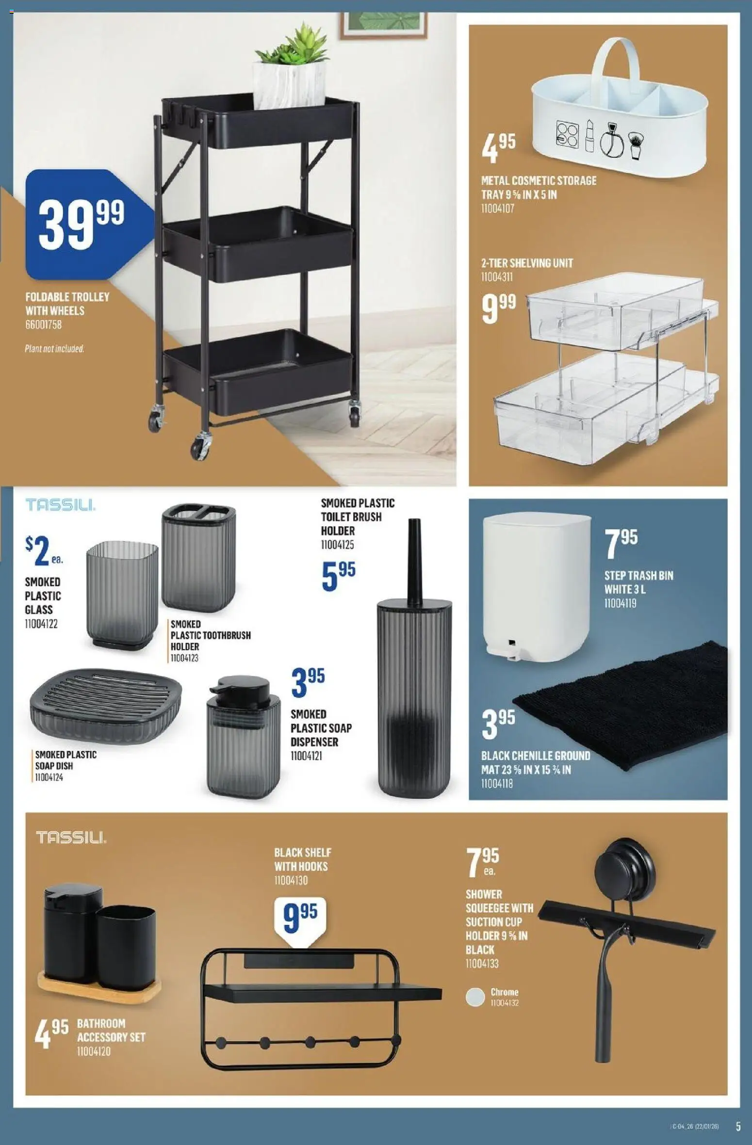 Canac flyer valid from 22.01.2026 | Page: 5 | Products: Brush, Soap, Shelf, Shower