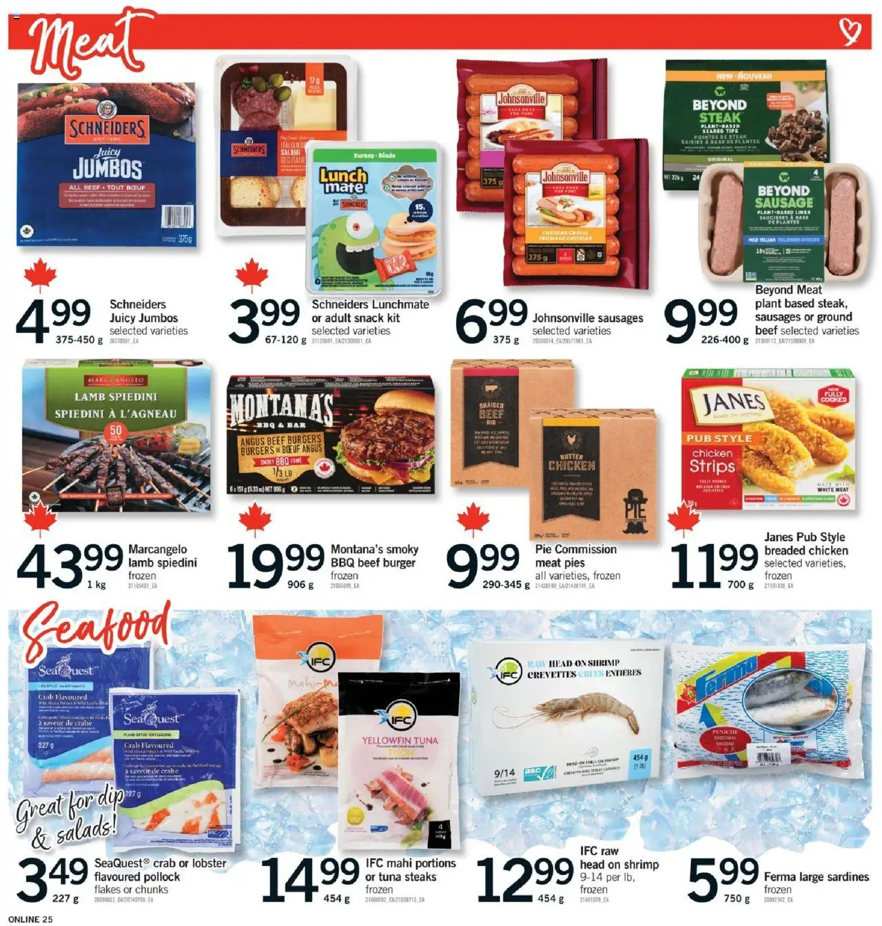 Fortinos flyer valid from 31.07.2025 | Page: 24 | Products: Beef, Butter, Salami, Chicken