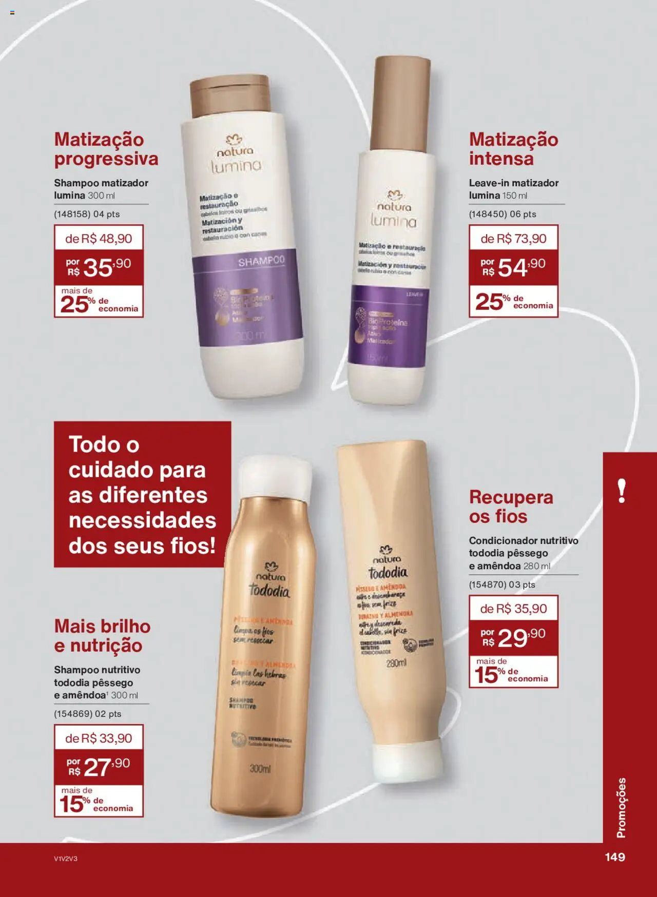 Natura Folheto - válido de 05.06.2025 | Página: 149 | Produtos: Shampoo, Pêssego, Condicionador
