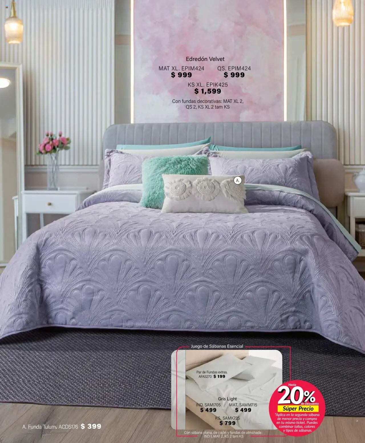 Nuevas ofertas de Colchas Concord válidas en toda la República Mexicana desde el 01.08.2025. ¡Encuentra las mejores ofertas en Colchas Concord - Catálogo! | Página: 362 | Productos: Juego, Funda, Almohada, Sabanas