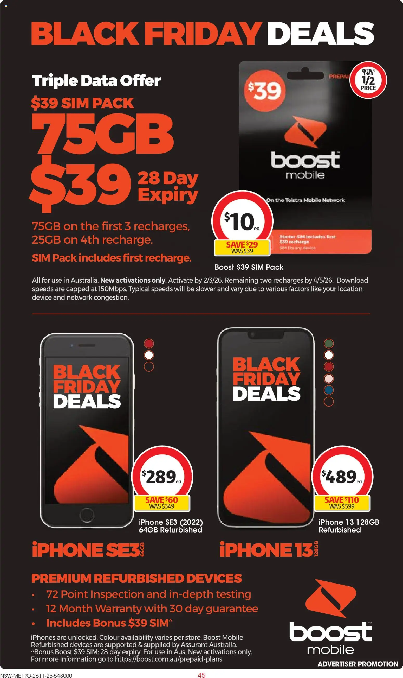 Coles catalogue - valid from 26.11.2025 | Page: 45 | Products: Device, Iphone, Mobile