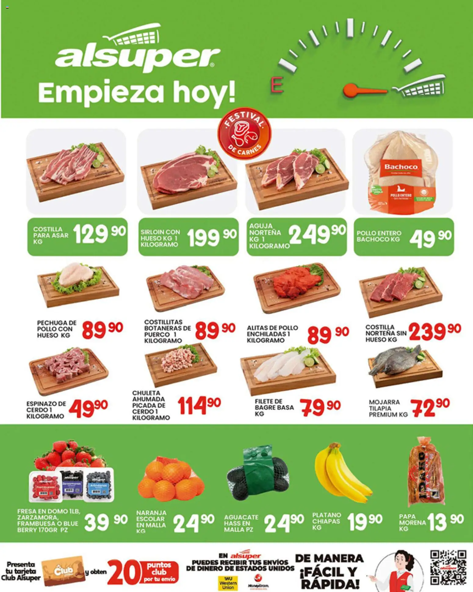 Nuevas ofertas de Alsuper válidas en toda la República Mexicana desde el 16.01.2026. ¡Encuentra las mejores ofertas en Alsuper folleto Durango! | Página: 8 | Productos: Pollo, Papa, Cerdo, Malla
